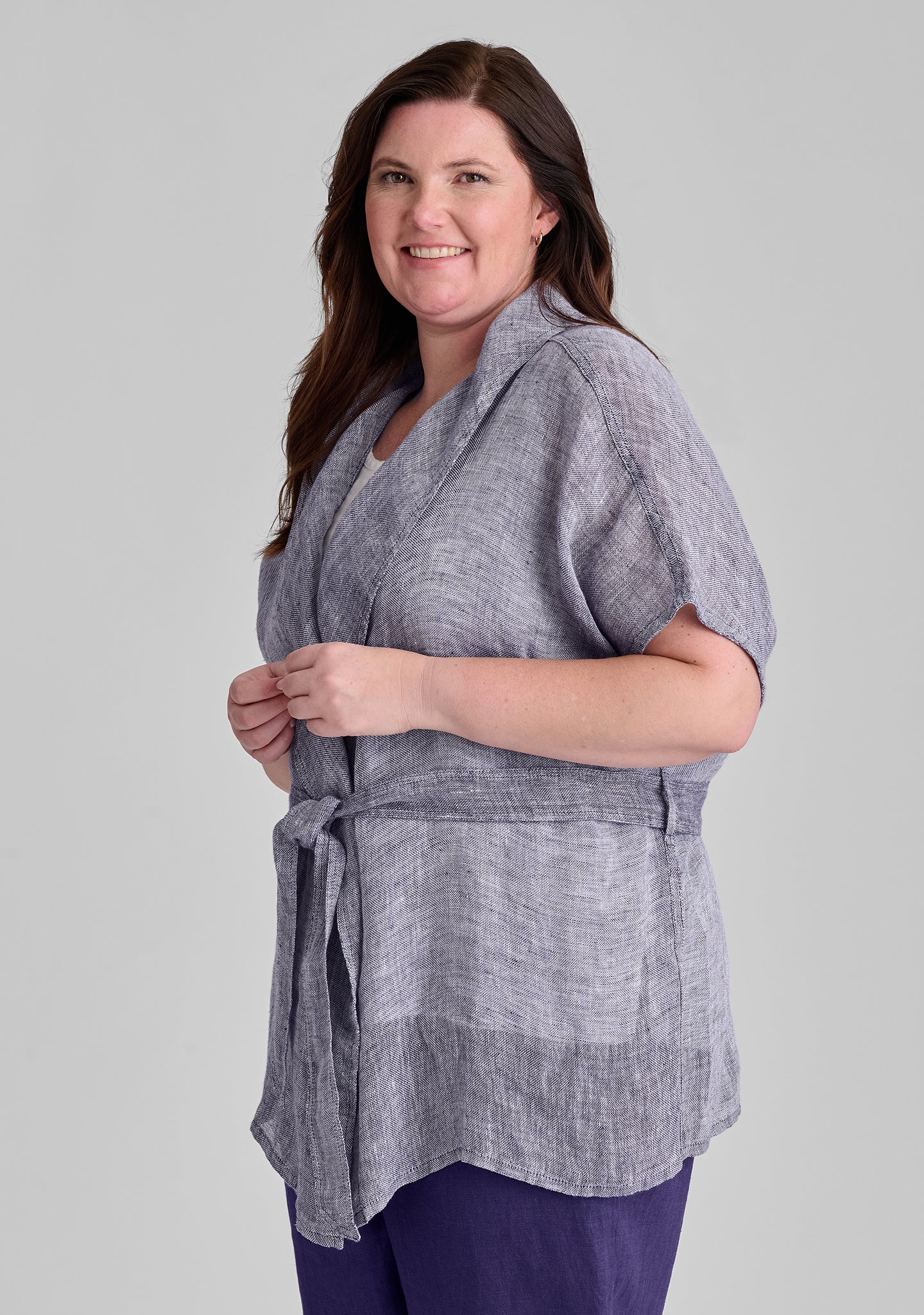 Stylish Linen Cardigan Wrap - Lightweight Summer Cover-Up for Women | Perfect for Beach, Office & Casual Outings