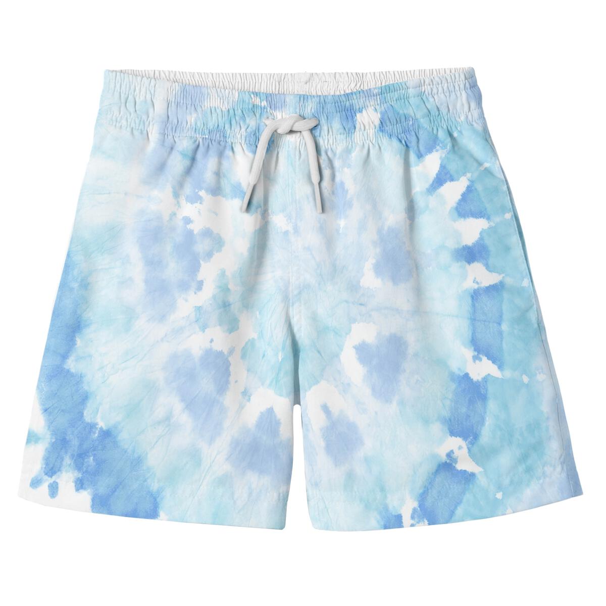 Trendy Cloud Tie Dye Swim Shorts for Men - Quick Dry Beach Swimwear with Pockets | Perfect for Pool, Vacation & Summer Activities