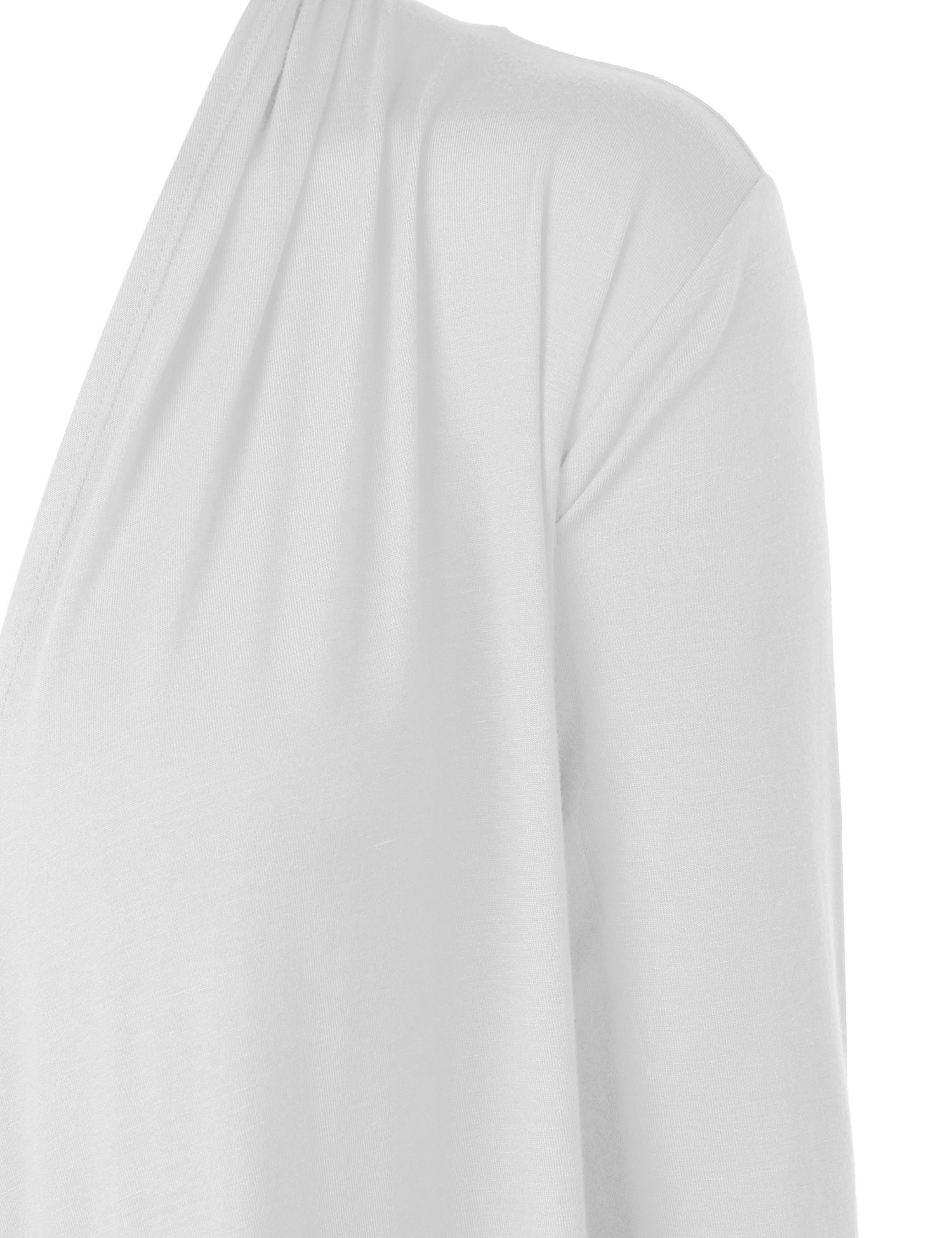 MBJ Women's Draped Open-Front Cardigan Sweater - Lightweight Knit Wrap Cover Up for Office, Casual Outfits & Layering