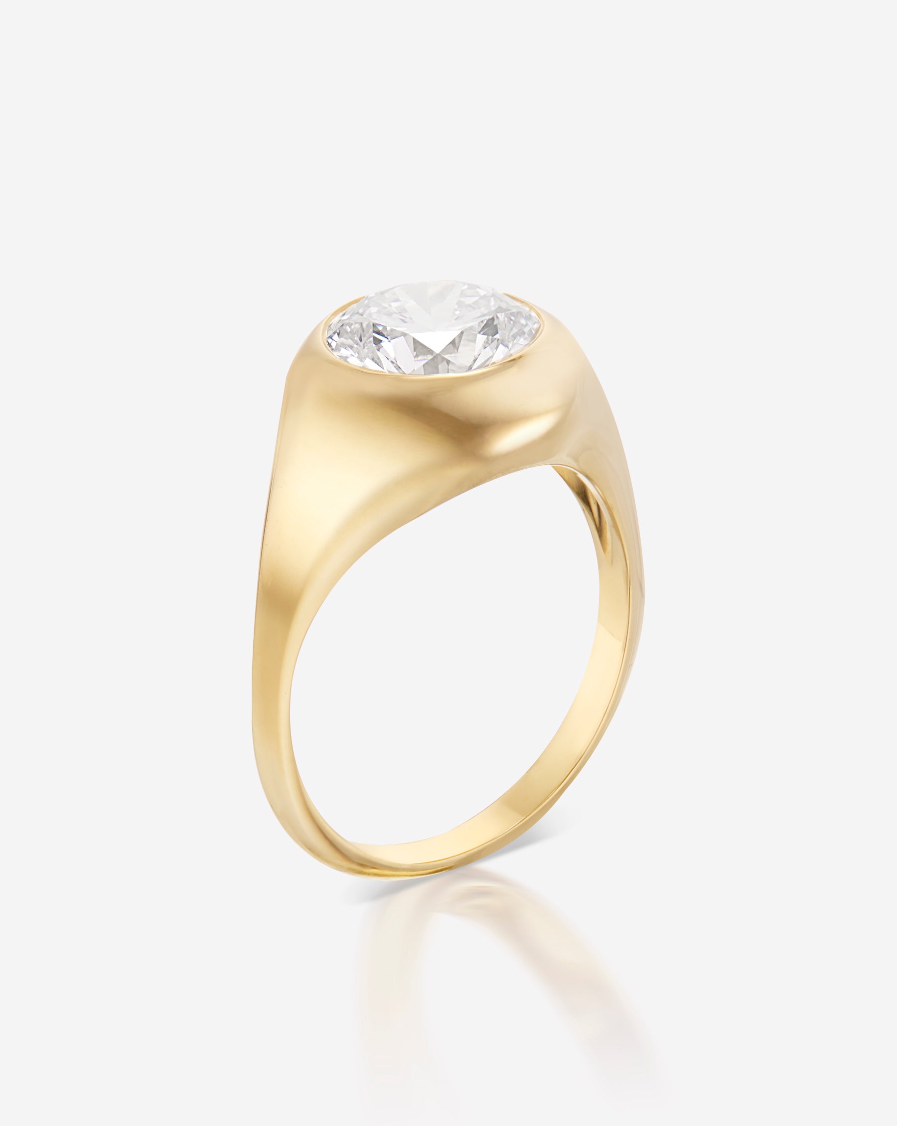 4.17 Carat Lab Grown Old European Cut Diamond Ring - Vintage Inspired Engagement Jewelry for Weddings & Anniversaries