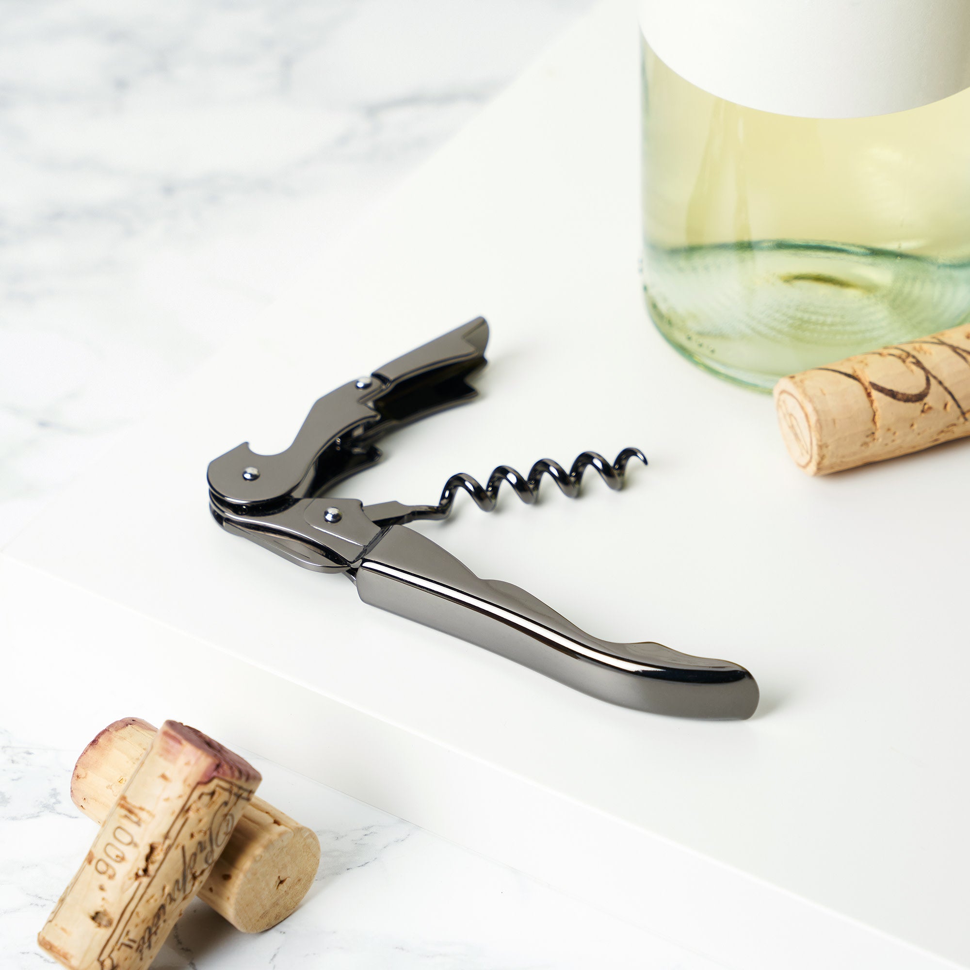 Warren Signature Waiter's Corkscrew - Professional Wine Opener with Foil Cutter & Bottle Opener - Perfect for Restaurants, Bars, and Home Wine Enthusiasts