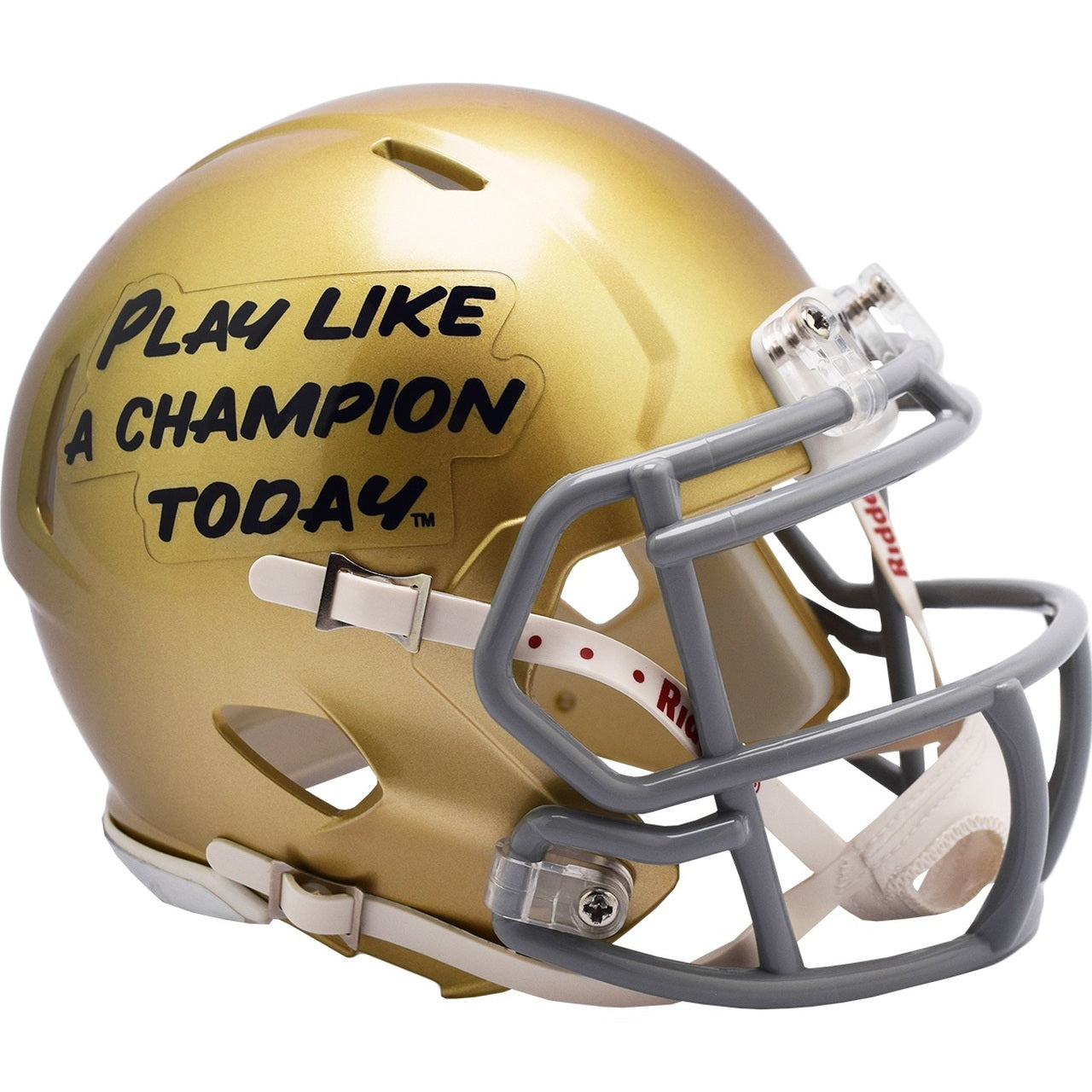 Notre Dame Fighting Irish NCAA Mini Speed Football Helmet - Collectible Replica for Fans & Decor - Perfect for Game Day, Sports Memorabilia Collection, and Gift Giving