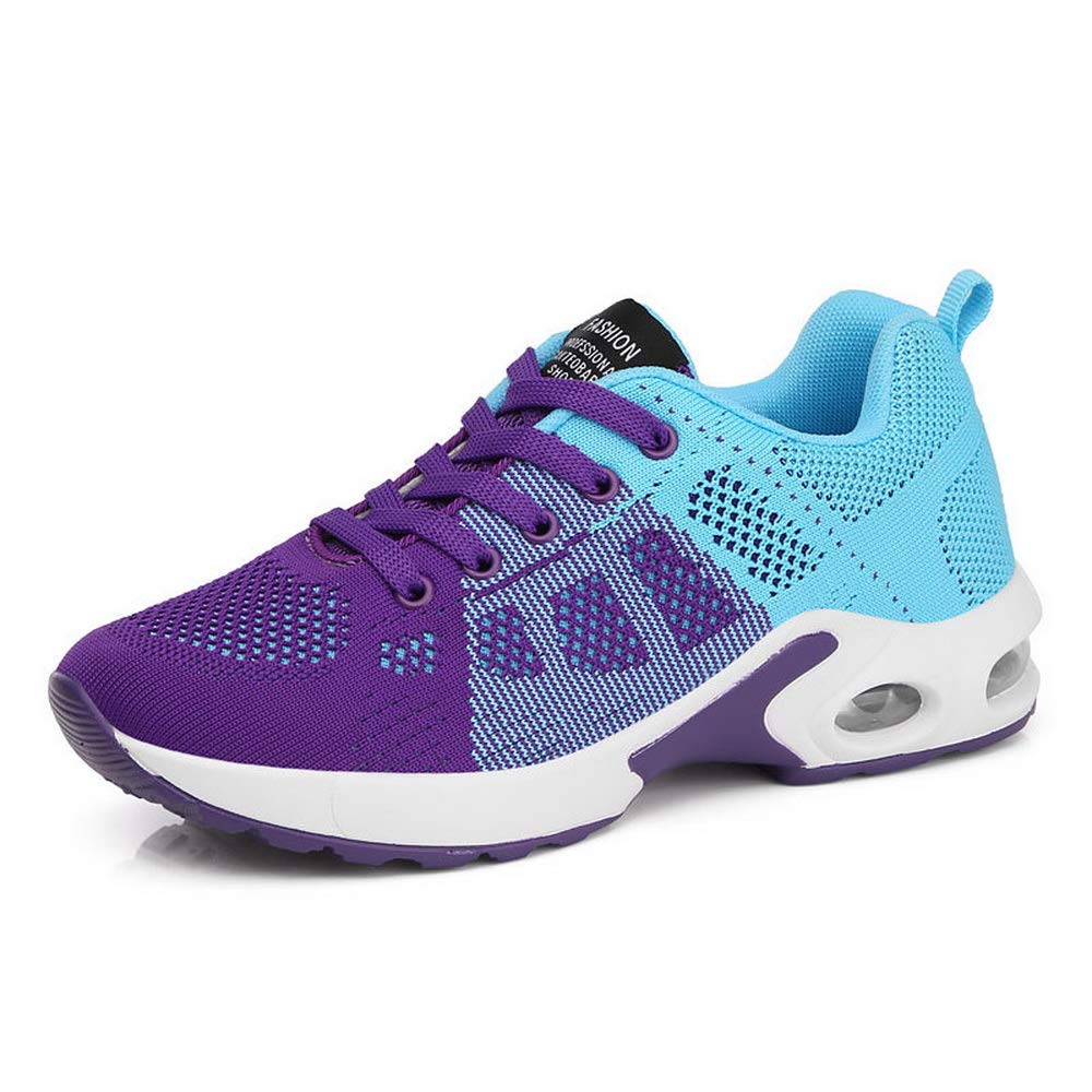 Women's Breathable Mesh Sneakers - Comfortable Casual Lace-Up Walking Shoes with Cushion Support for College Students | Perfect for Campus, Gym & Everyday Wear