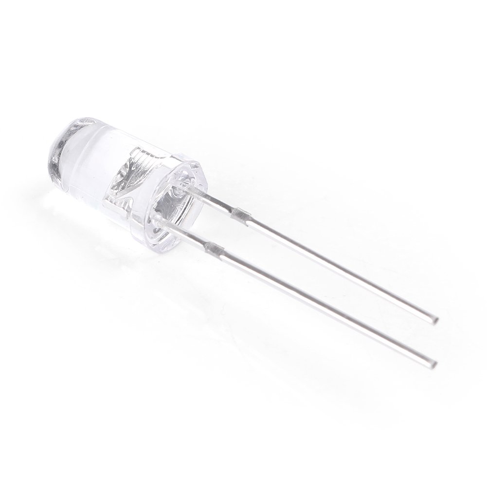 5mm LED Lights Emitting Diode Bulbs - Super Bright Yellow LED Kit (100Pcs) for Home, Car, DIY Electronics & Decoration - High Quality LED Bulbs by Mallofusa