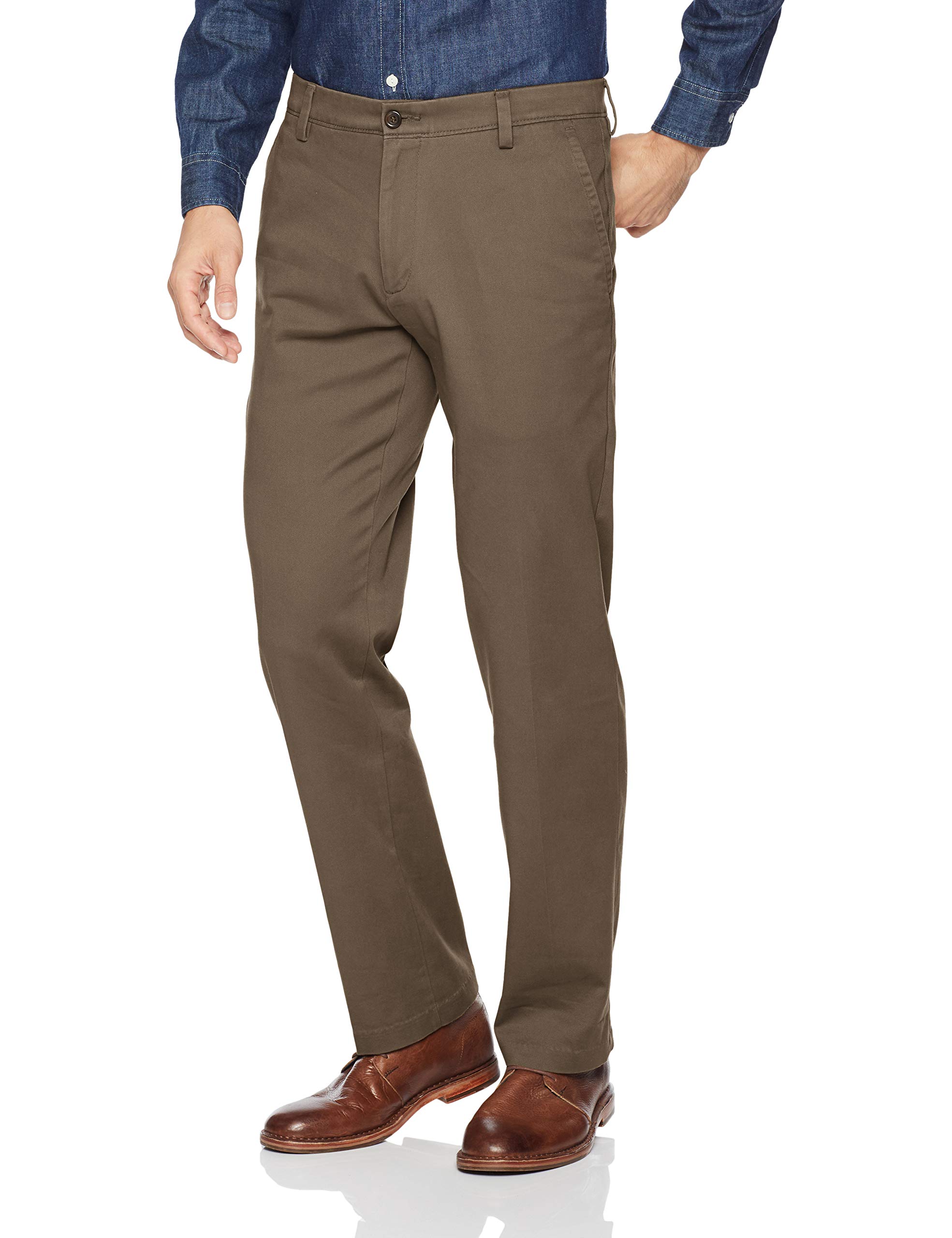 Dockers Men's Straight Fit Easy Khaki Pants - Comfortable Casual Dress Pants for Office, Business & Everyday Wear