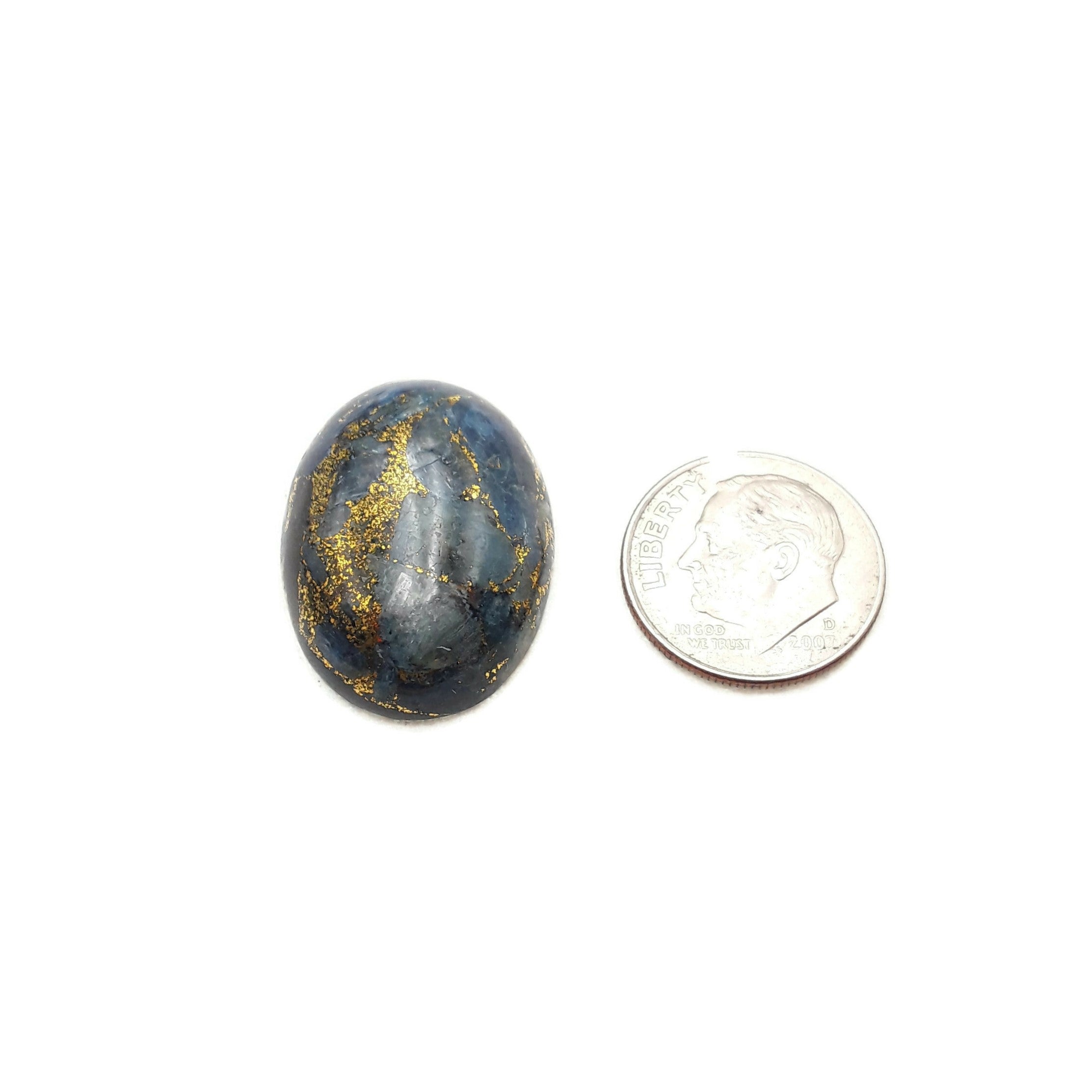 Natural Blue Kyanite Oval Cabochon 18x25mm - Healing Stone for Jewelry Making, Meditation & Energy Work - Sold Individually