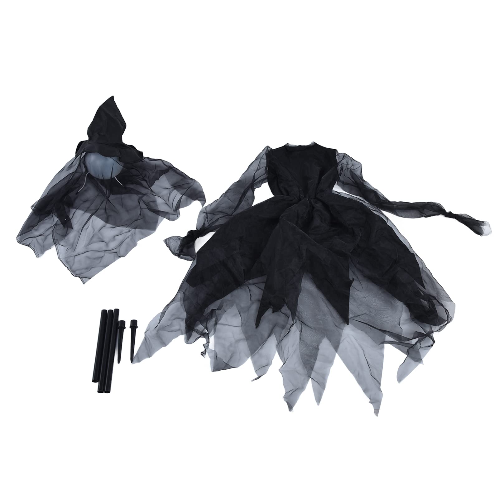 LED Halloween Witch Light Decoration with Sound Effects - Outdoor Halloween Yard Decor for Garden, Lawn, and Patio - Spooky Party Lighting for Trick or Treat