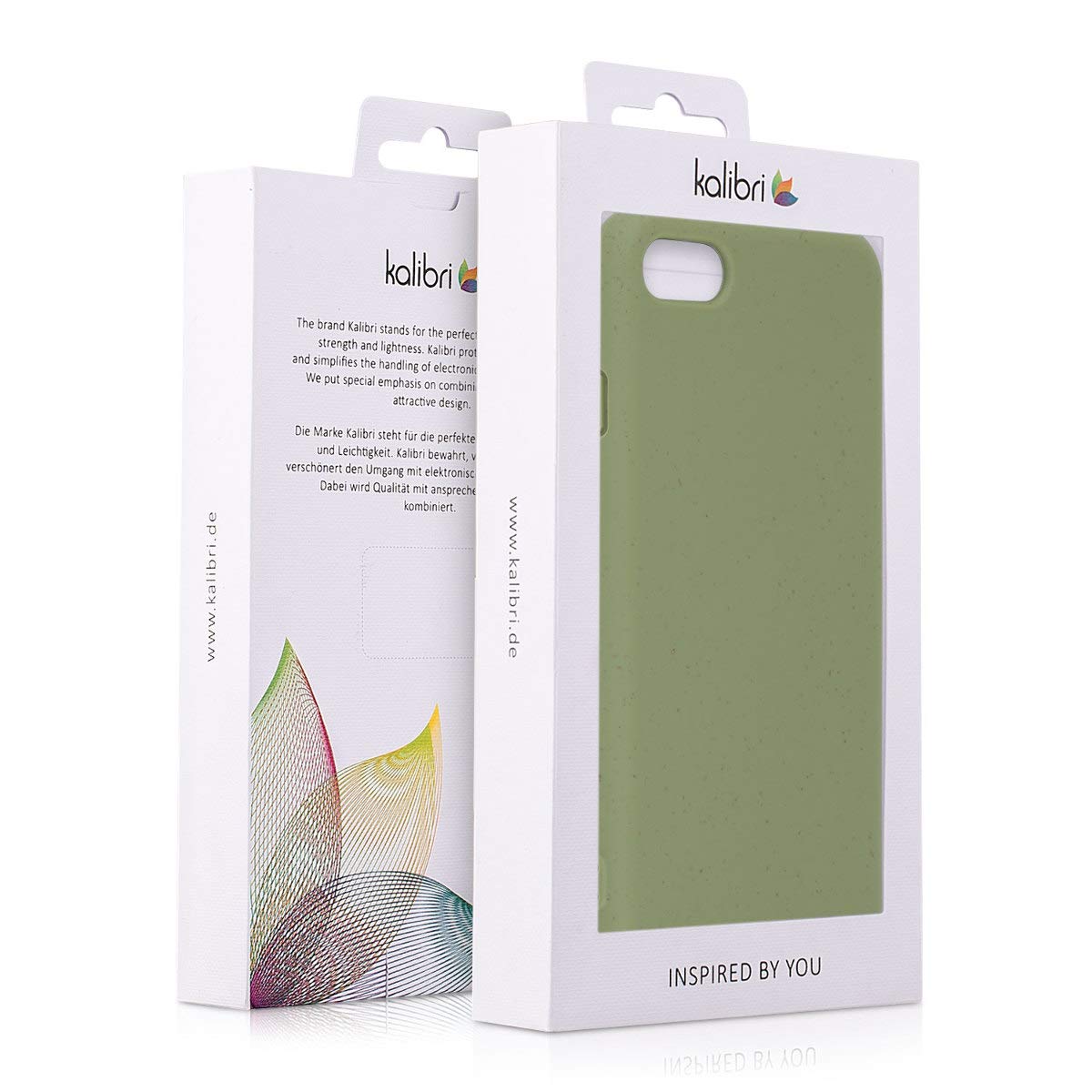 Eco-Friendly Wheat Straw Phone Case for iPhone SE 2022/2020, iPhone 8 & 7 - Biodegradable TPU Matte Cover in Olive Green - Perfect for Daily Use, Outdoor Activities & Sustainable Lifestyle