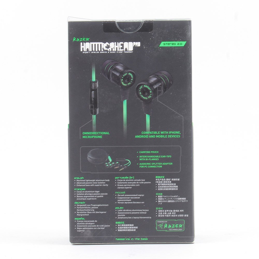 Razer Hammerhead Pro Gaming Earbuds - Noise Isolating In-Ear Headphones for PC, Mobile & Music | Perfect for Gaming, Workouts & Commuting