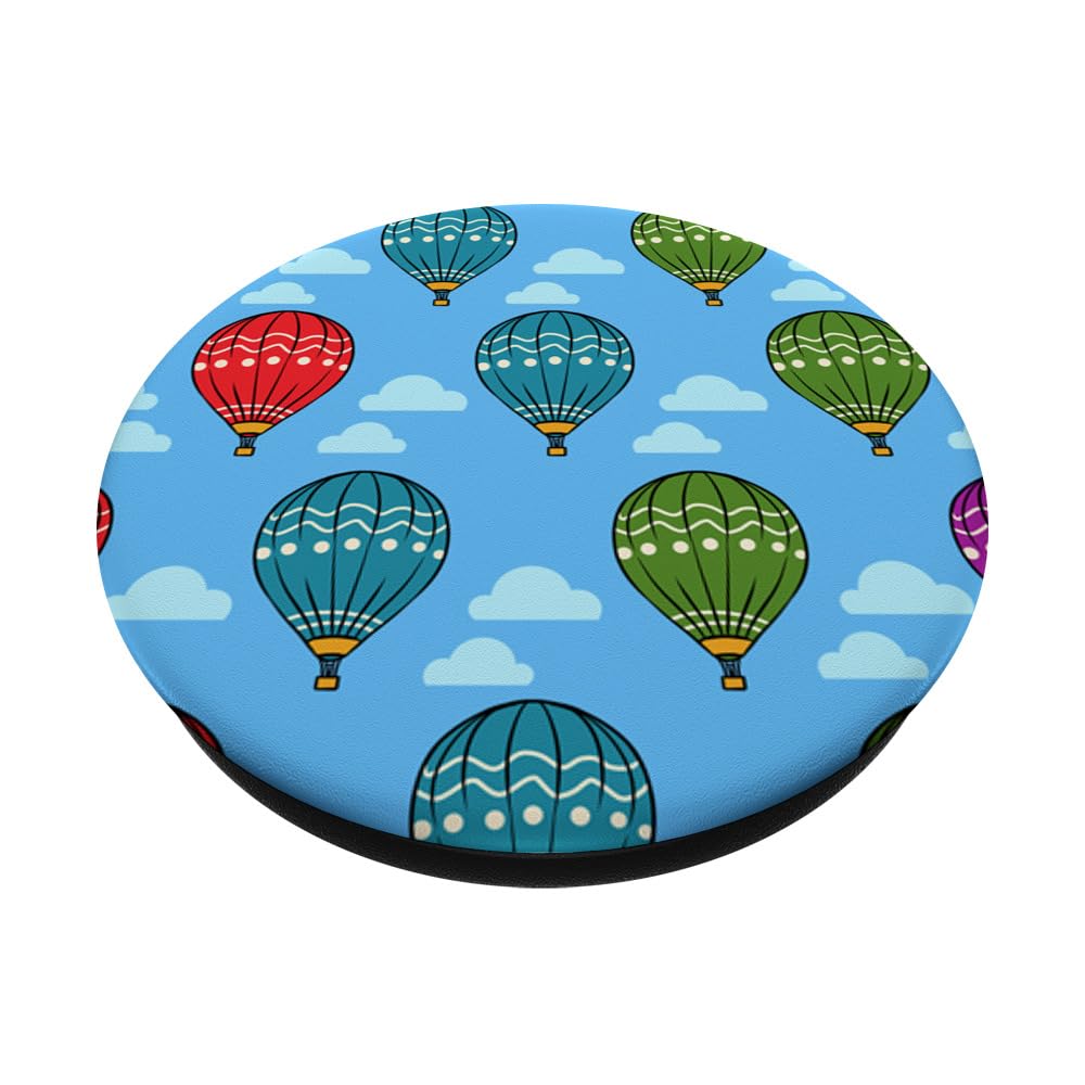 Hot Air Balloon Pilot PopSockets PopGrip - Swappable Adhesive Phone Grip & Stand for Phones & Tablets - Perfect for Travel, Commuting & Outdoor Adventures