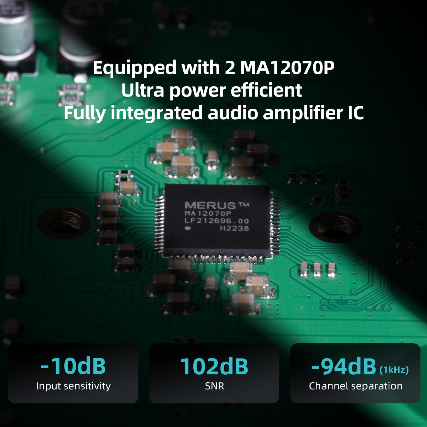 S.M.S.L A50Pro 2.1 Channel HiFi Bluetooth 5.0 Stereo Audio Amplifier with LPF/HPF, 100W Bass Output, HDMI (ARC) Support, MA12070P Chip - Perfect for Home Theater, Gaming & Music Systems
