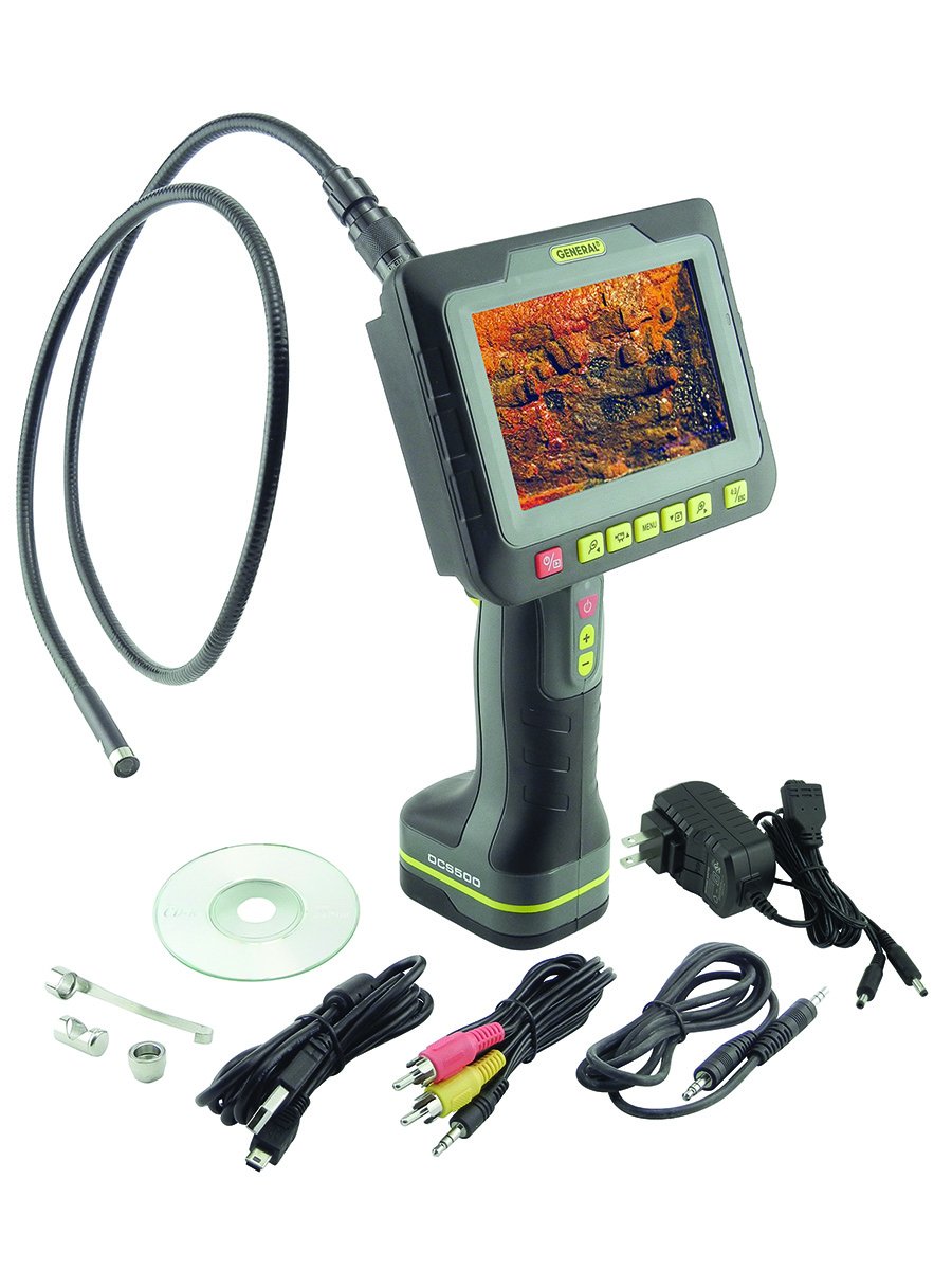 General Tools DCS500 Wireless Digital Video Inspection System with Recording - Perfect for HVAC, Plumbing & Electrical Inspections