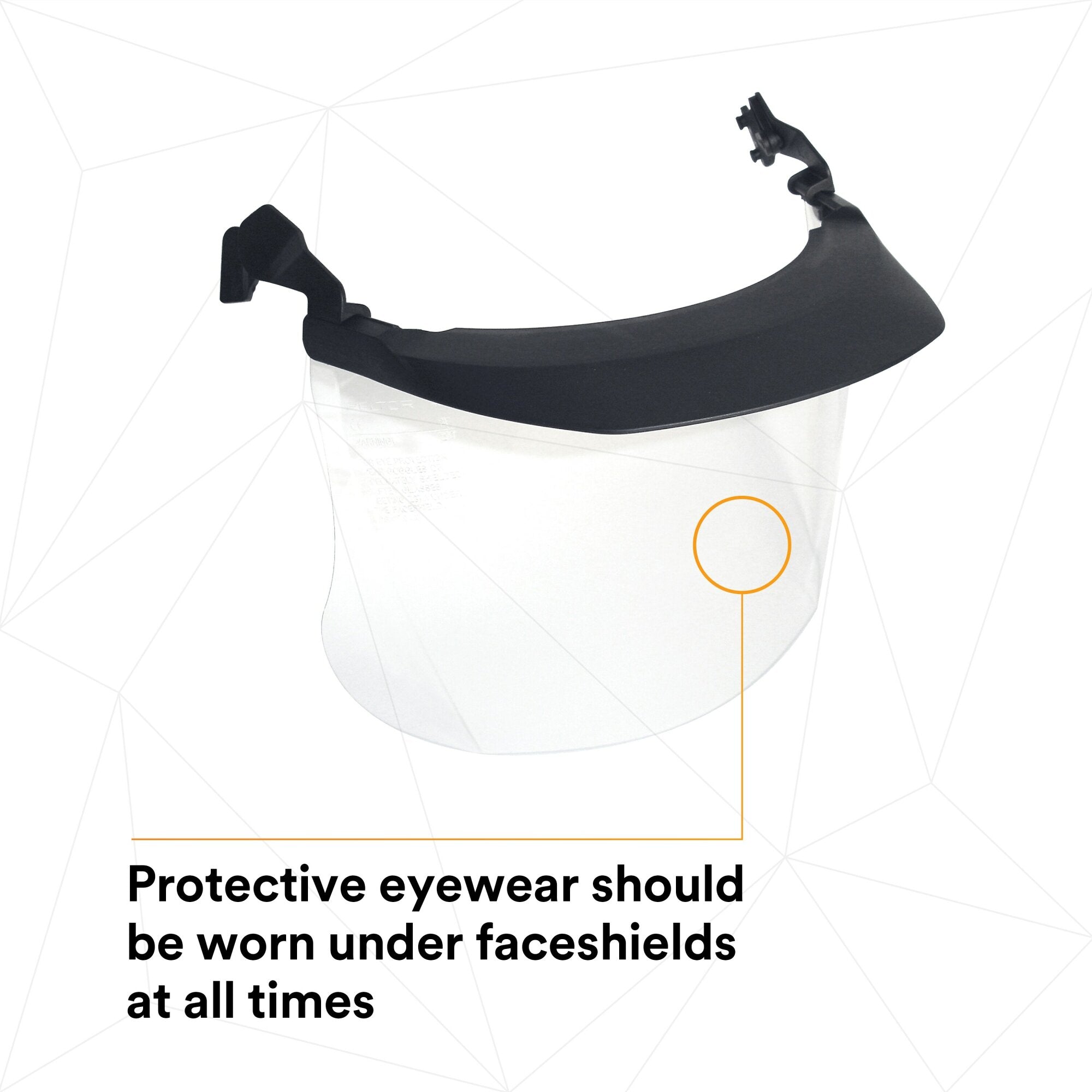 3M Clear Acetate MultiVisor Faceshield System V4D - 10 Pack | Protective Face Shield for Safety, Healthcare & Industrial Use | Comfortable & Durable for Long Wear