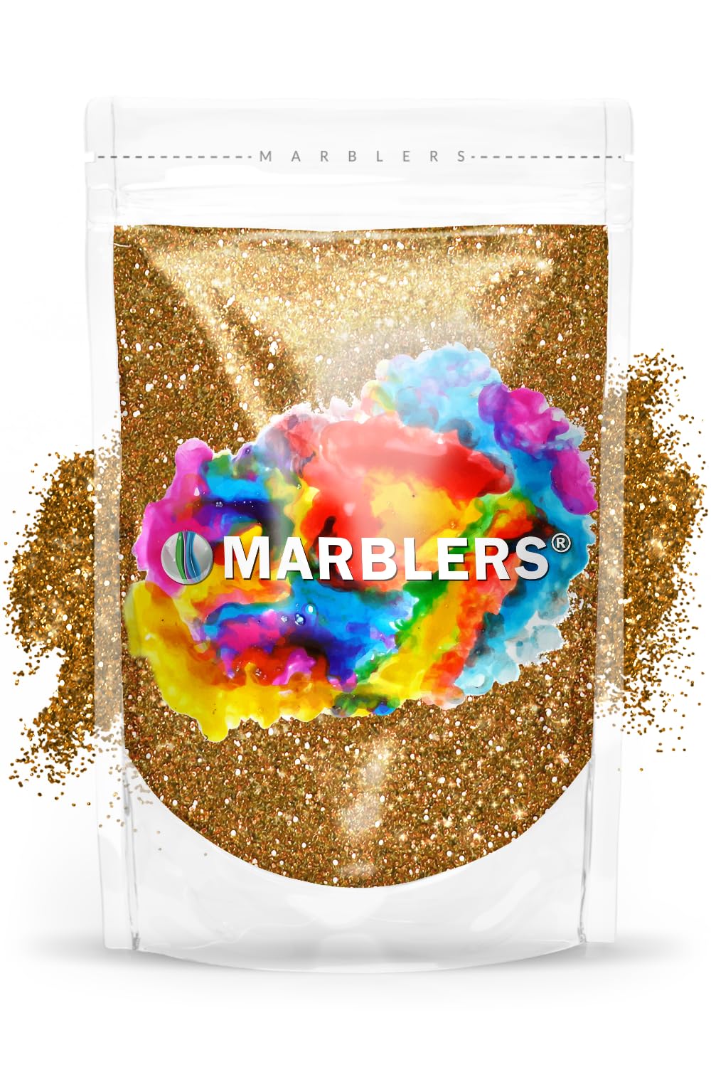 MARBLERS Dark Gold Fine Glitter - 3oz (85g) Non-Toxic Craft Glitter for Arts, Crafts, Slime, Epoxy Resin, Nail Polish - Perfect for DIY Projects, Festival Makeup, Body & Face Decoration, Hair Styling