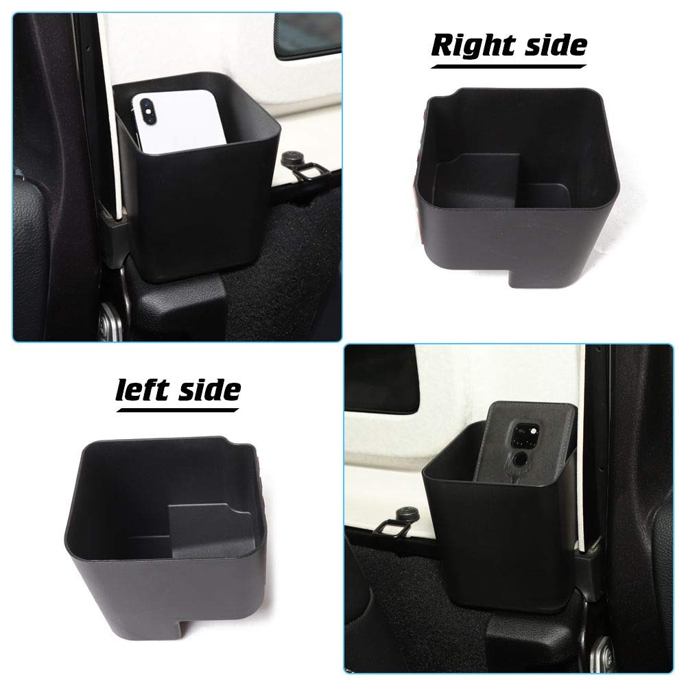 2 Pack Car Rear Seat Storage Organizer Tray - Interior Accessories for 2018-2024 Jeep Wrangler JL JLU JT 4 Door - Perfect for Road Trips, Camping & Daily Commute Organization