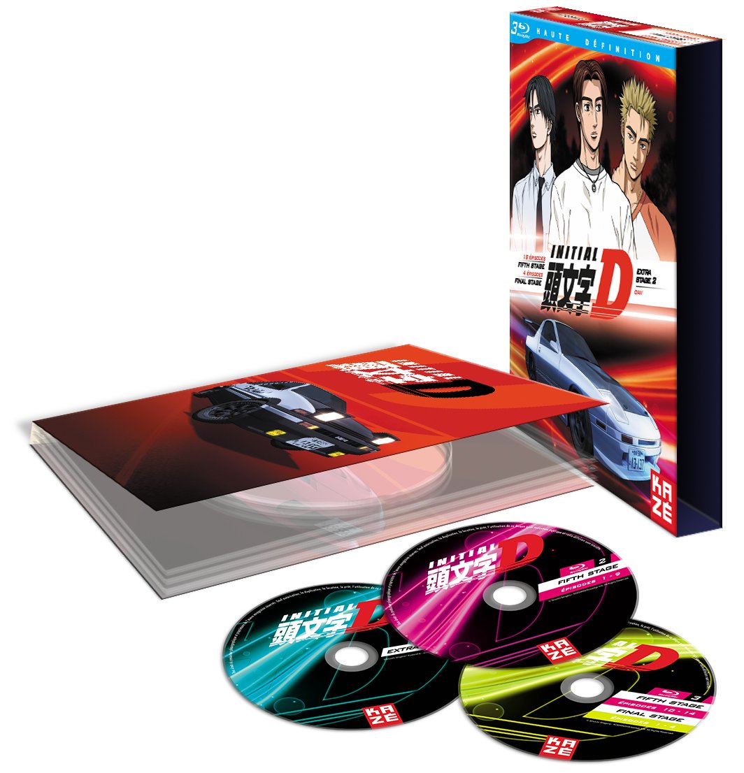 Initial D: Extra Stage 2 + Fifth Stage + Final Stage - Blu-ray Edition | Anime Racing Action Movie Collection | Perfect for Anime Fans and Car Enthusiasts