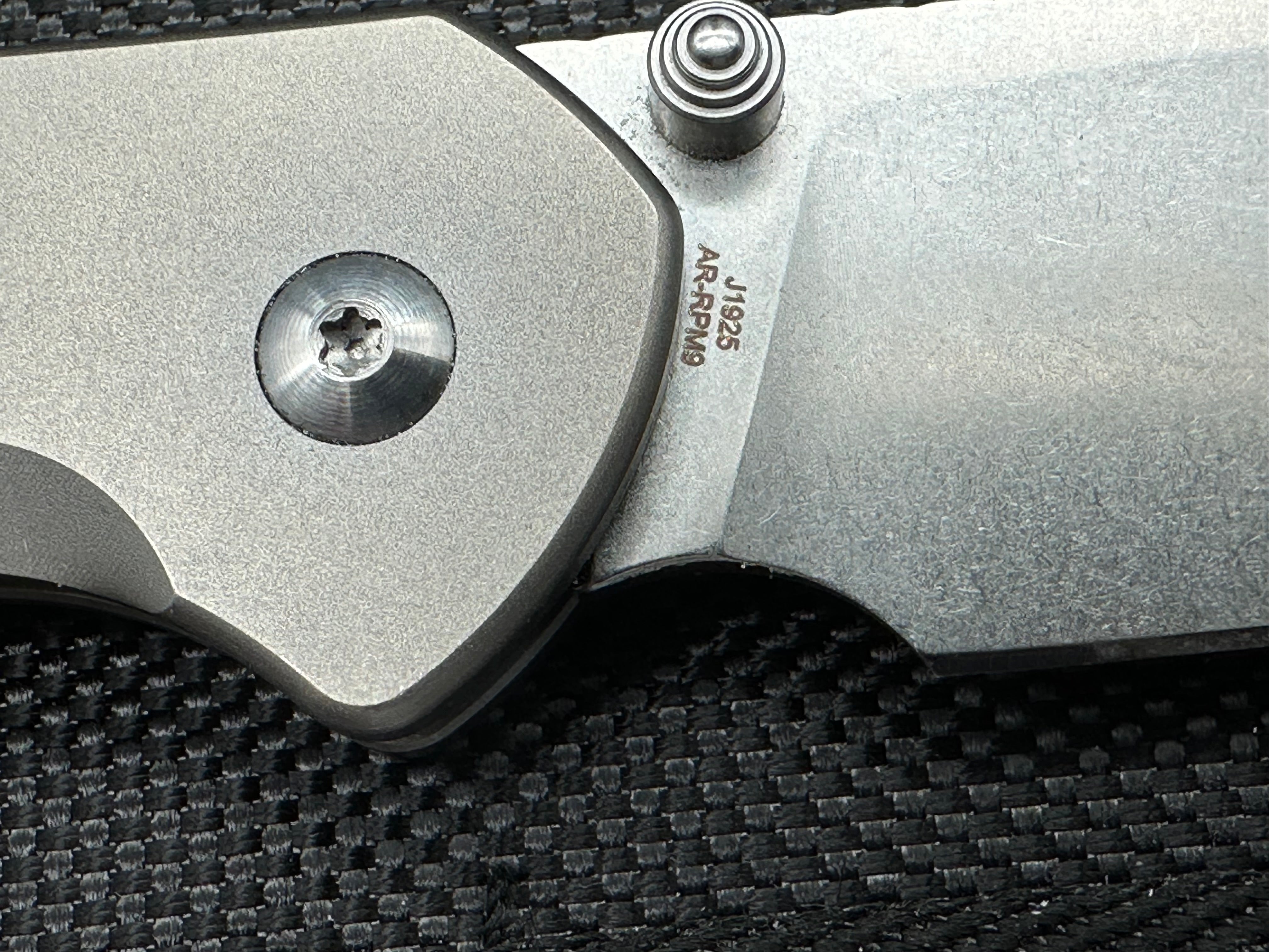 CJRB Pyrite Titanium Clip Folding Pocket Knife - EDC, Outdoor, Camping & Everyday Carry Knife
