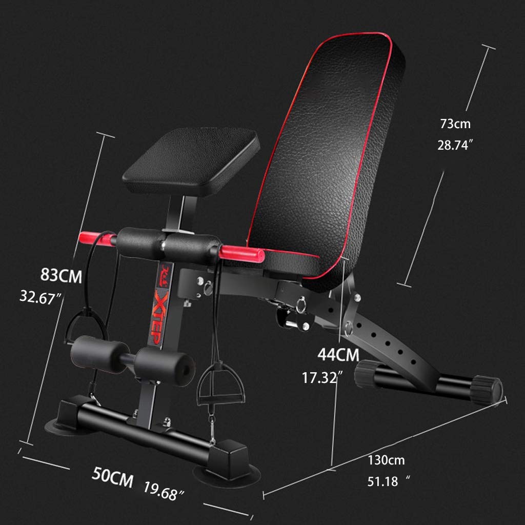 Adjustable Multi-Functional Fitness Bench for Full Body Workout - Roman Chair, Ab Sit Up Bench & Core Training Equipment | Home Gym & Professional Workout Use