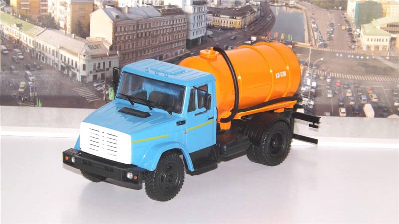 1/43 Scale Soviet Russia KO-520 ZIL-508.1 Vacuum Tank Truck Pre-Built ABS Model - Collectible Diecast Truck for Display, Gift & Military Vehicle Enthusiasts - Perfect for Home Office Decor, Model Showcase & Historical Collection