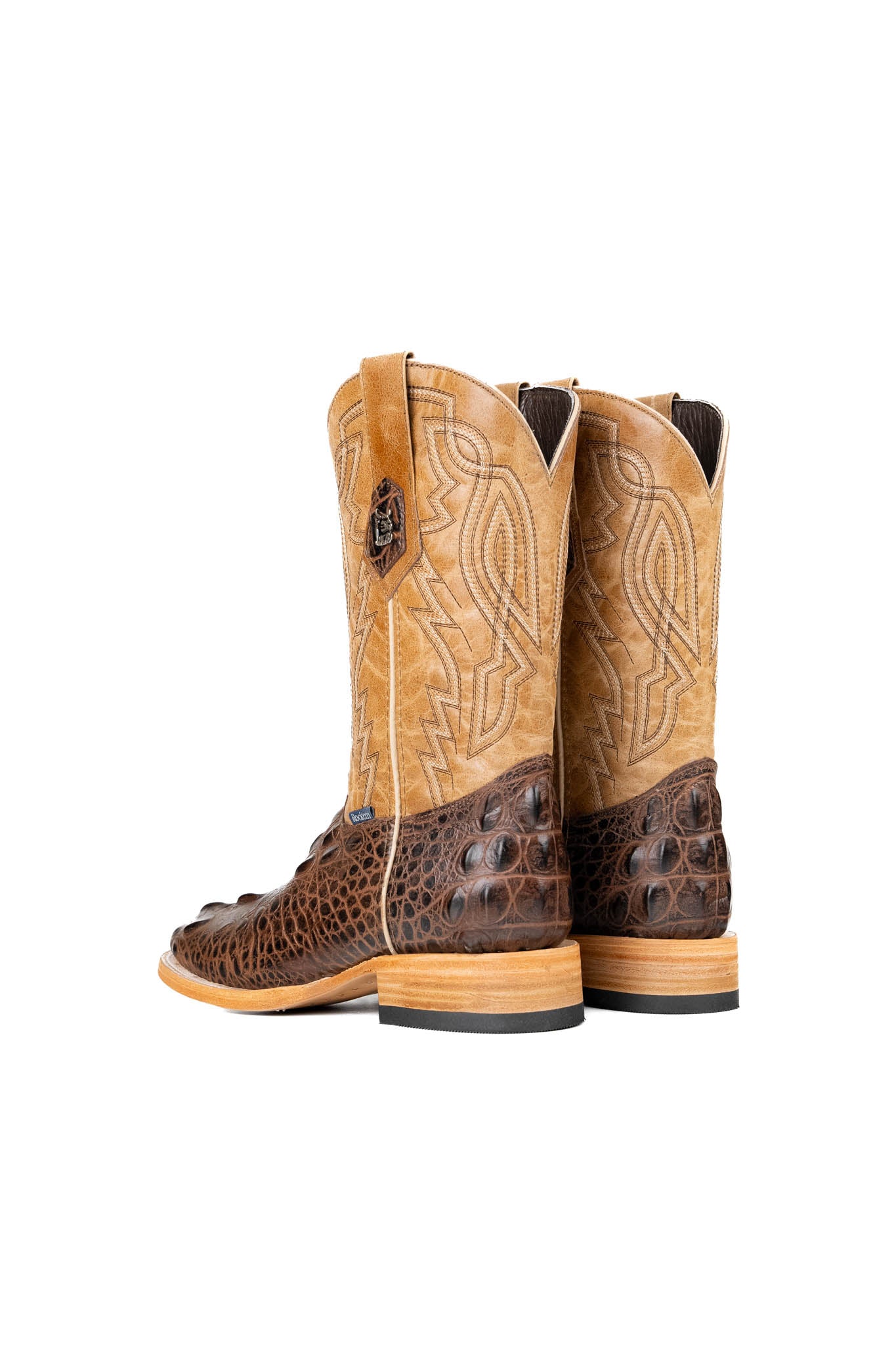 Renegade Giant Alligator Square Toe Cowboy Boots for Men - Western Style Leather Riding Boots with Exotic Skin Texture | Perfect for Rodeo, Country Dancing & Outdoor Adventures