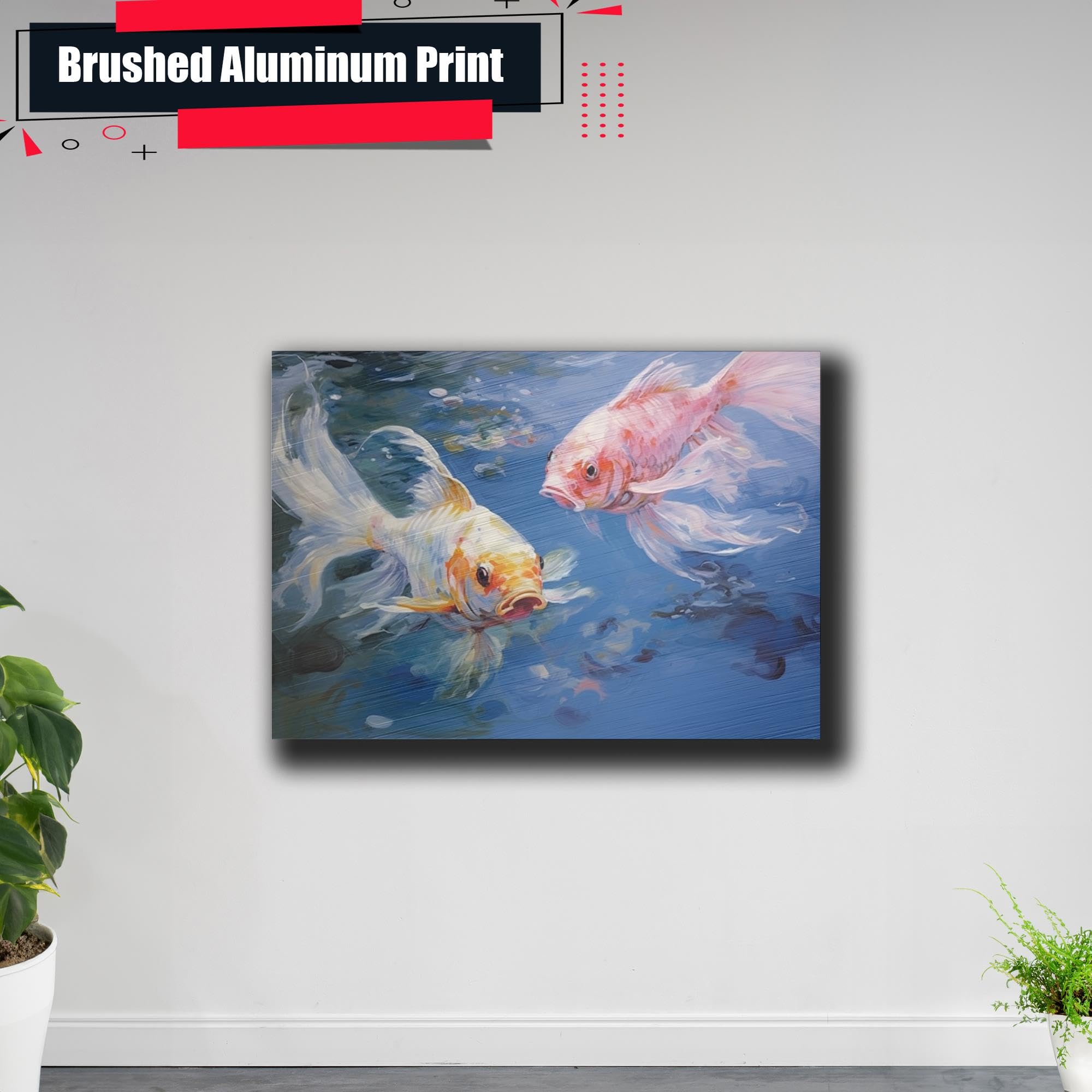 Japanese Koi Fish Art Print - Zen Wall Decor for Home & Kitchen | Koi Pond Poster, Asian Wall Art, Fish Wall Decor for Living Room & Office
