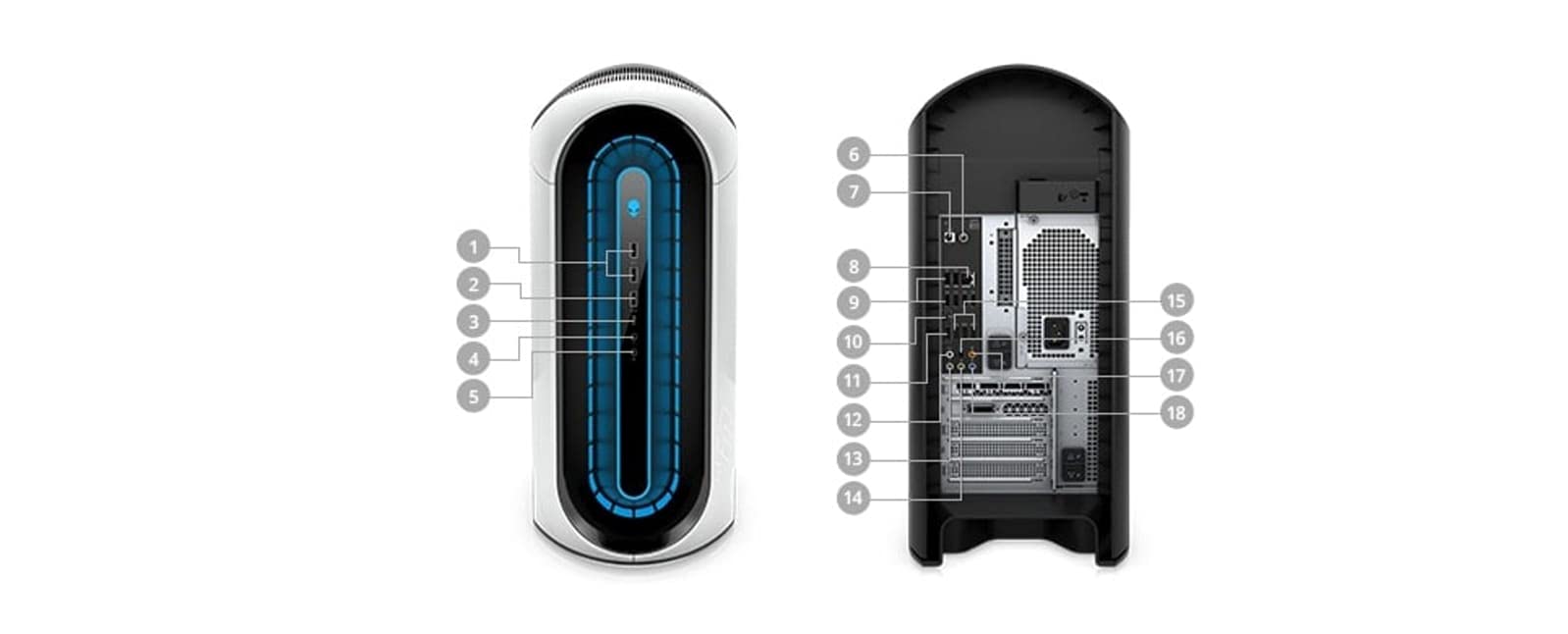 2020 Dell Alienware Aurora R11 Gaming Desktop PC - Intel Core i7-10700F 10th Gen 8-Core Processor up to 4.8GHz, 32GB RAM, 256GB SSD, NVIDIA GeForce RTX 3060 Ti, Windows 10 Home (Renewed) - Perfect for High-End Gaming, Streaming & Content Creation