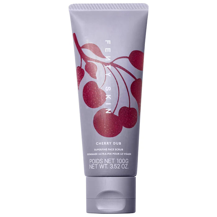 Fenty Beauty Cherry Dub Superfine Facial Exfoliator - Gentle Exfoliating Scrub for Smooth, Glowing Skin | Perfect for Daily Skincare Routine & Sensitive Skin Types
