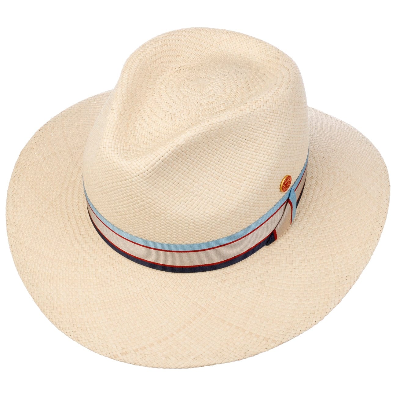 Gedeon Panama Hat by Mayser - Premium Straw Fedora for Men & Women - Summer Sun Protection, Beach & Outdoor Activities