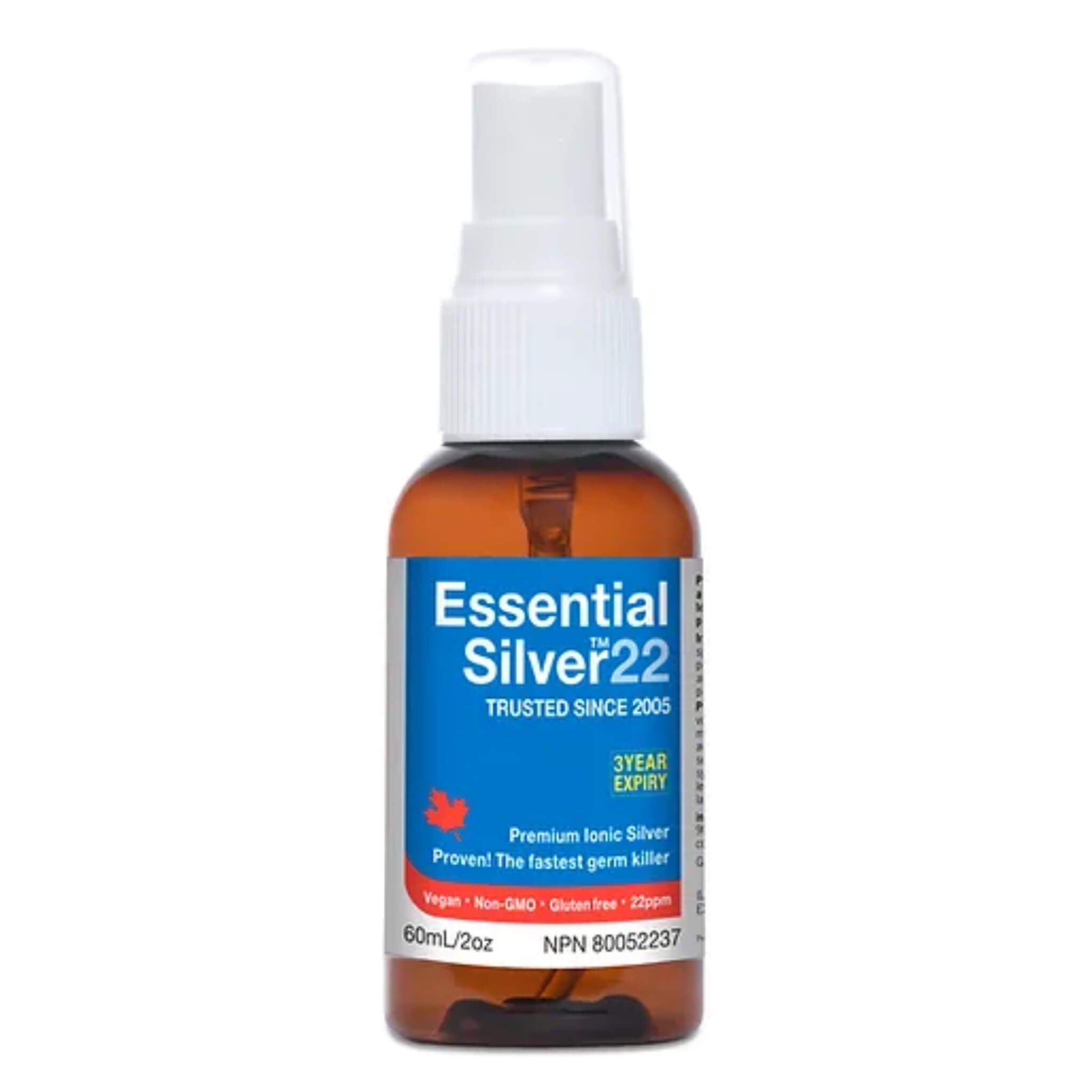 Premium Ionic Silver 22ppm Spray - Natural Immune Support & Wound Care Solution | First Aid, Travel Essential & Daily Wellness Boost