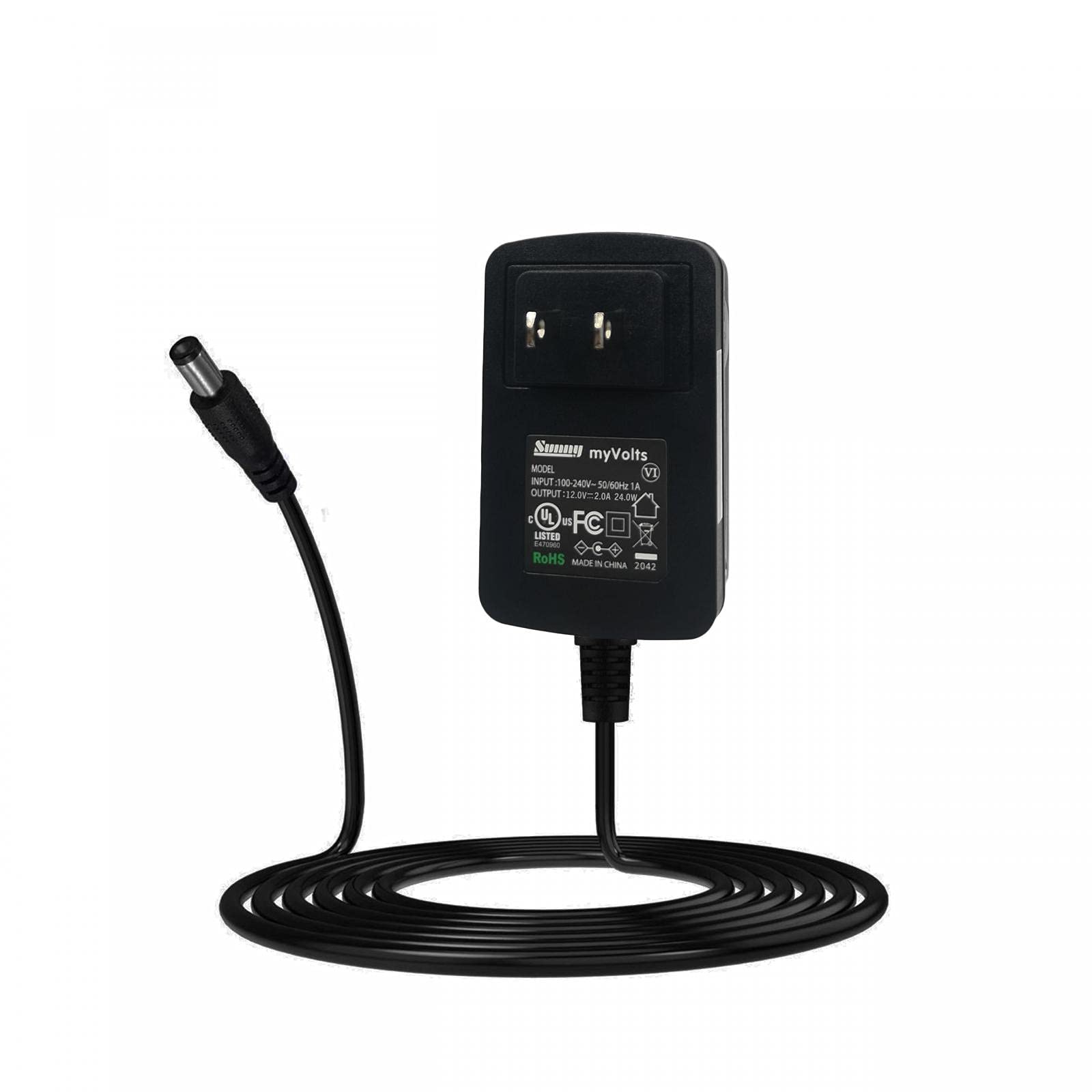 MyVolts 12V AC/DC Power Adapter Replacement for Roberts Stream 93i DAB WiFi Radio - US Plug - Perfect for Home, Office & Travel Use