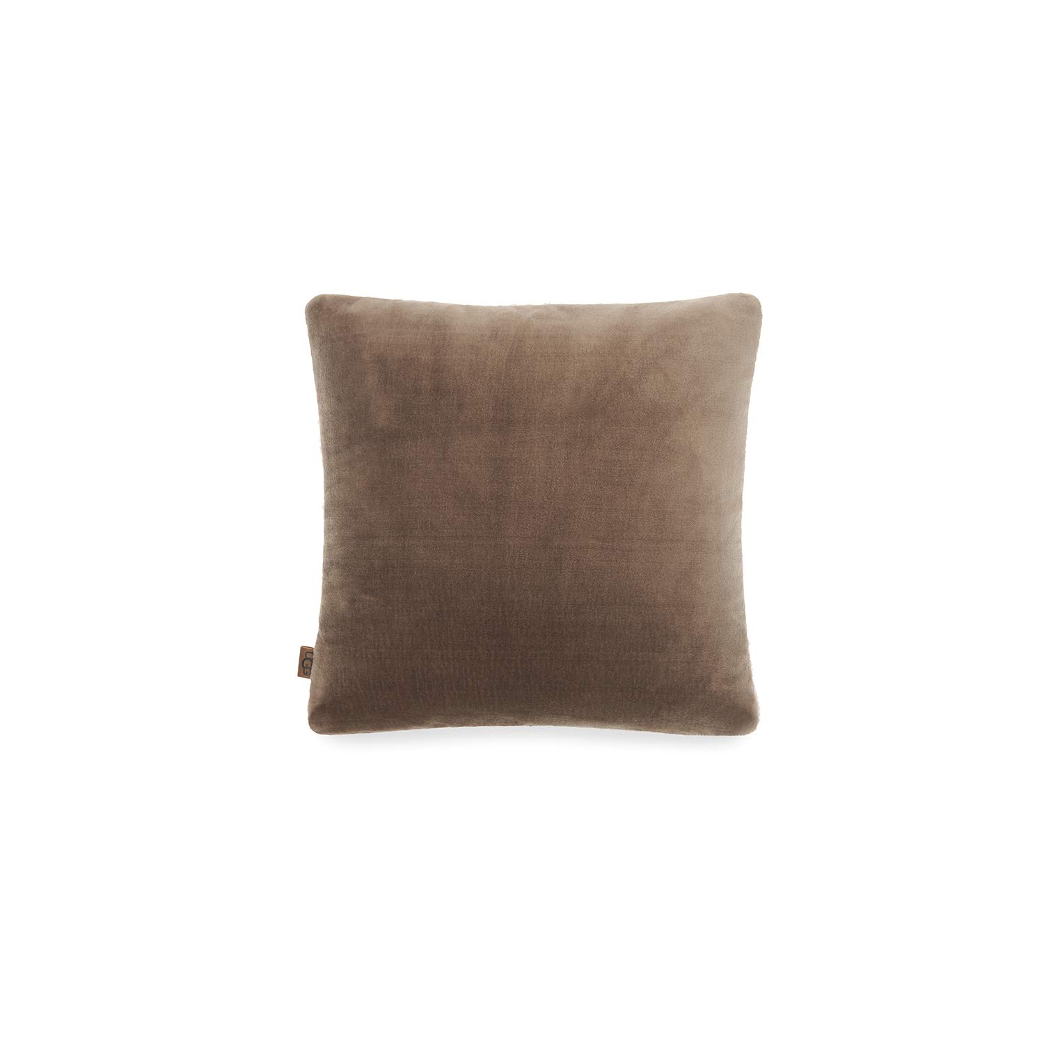 UGG Wade Decorative Throw Pillow 18x18 Inch Square Brown Faux Fur Accent Cushion for Sofa, Bed, Living Room & Home Decor
