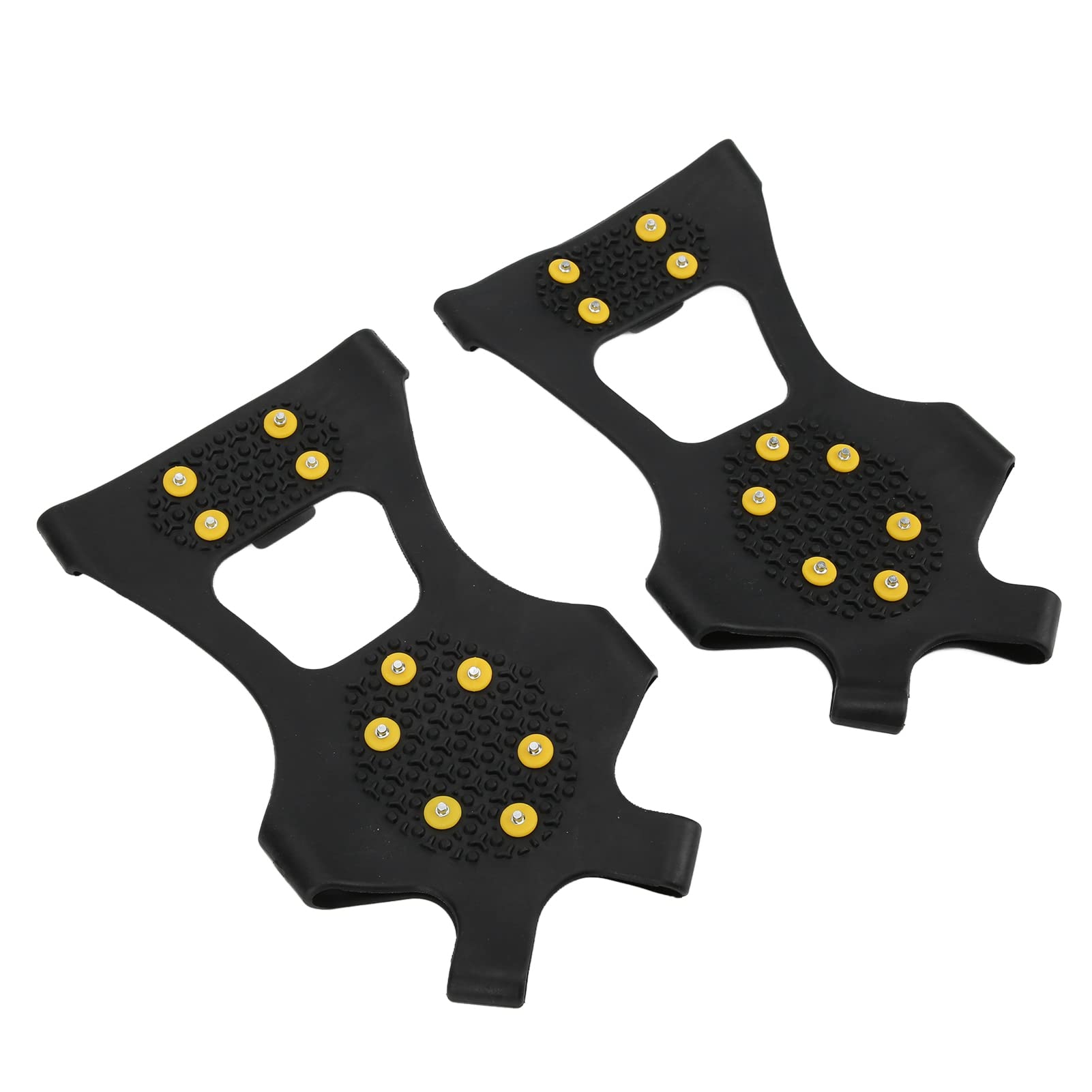 01 02 015 Hiking Crampons - Anti-Slip Flexible 10 Teeth Snow Climbing Shoe Spikes for Ice Fishing, Hunting & Mountaineering - Perfect for Winter Outdoor Adventures on Icy Trails and Snowy Terrains