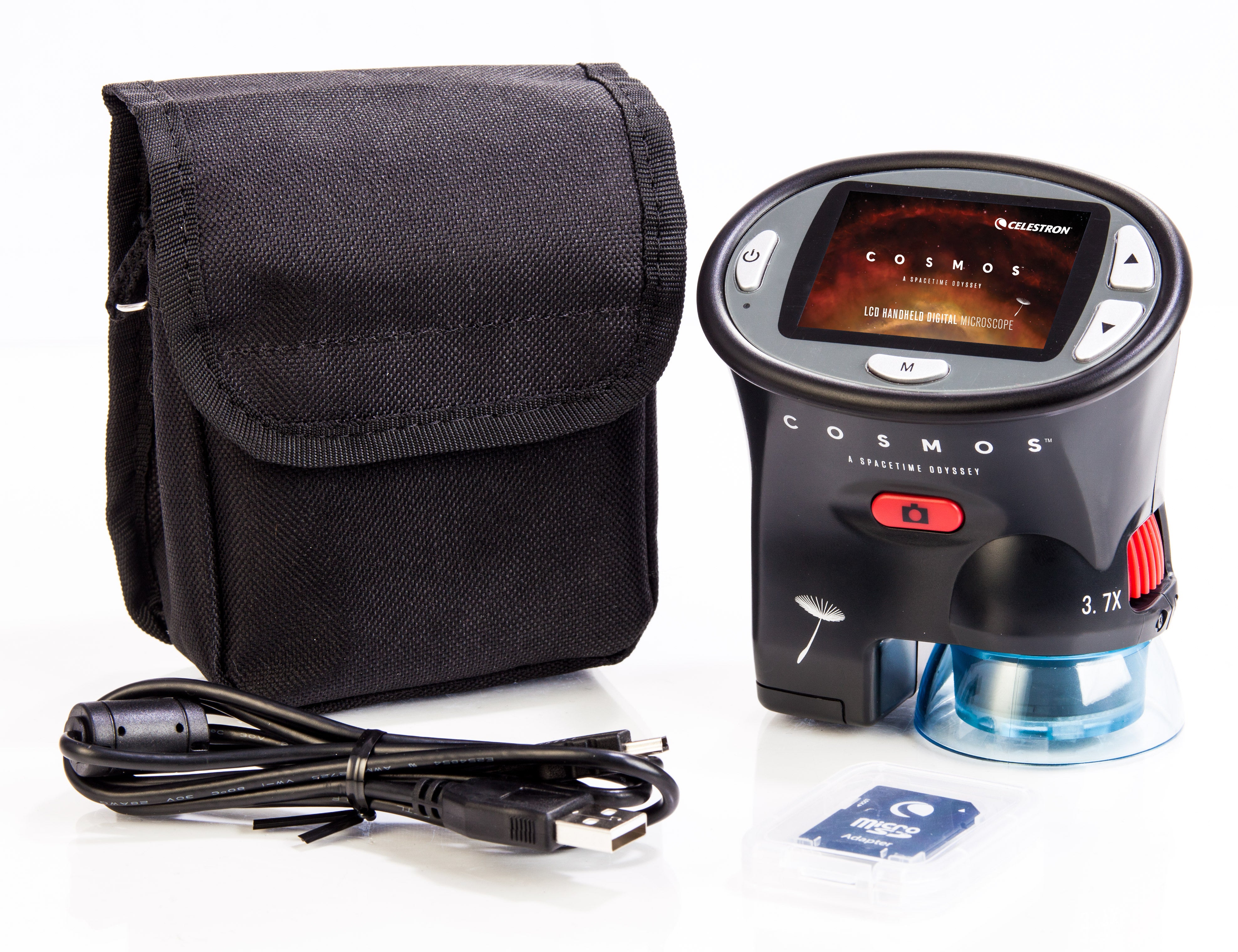 COSMOS 3MP LCD Handheld Digital Microscope - 60X Magnification, Portable USB Microscope for Coin Collecting, Jewelry Inspection & Science Education
