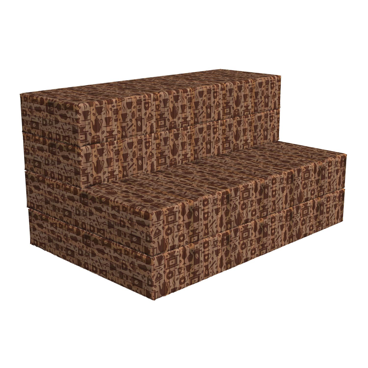 Ambesonne Foldable Kitchen Mattress - Bakery Themed Muffins Design, 74.8