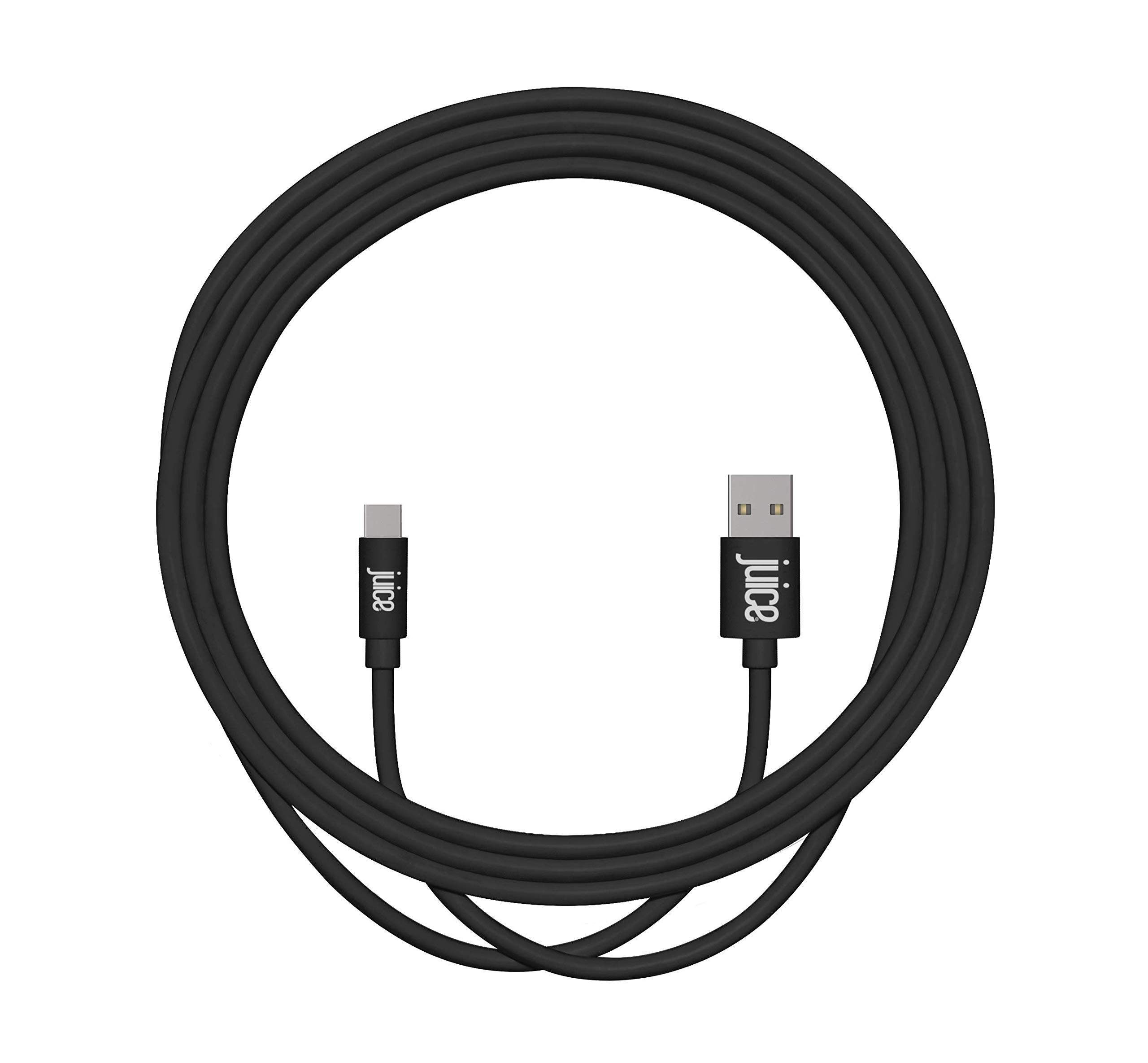 Fast Charging USB Type C Cable 2m - Compatible with Samsung Galaxy S20/S10/S9/S8, Huawei P30/P20, Sony Xperia, iPad 2020/Pro/Air - Sync & Charge Cord for Home, Office & Travel - Durable Nylon Braided Black Cable