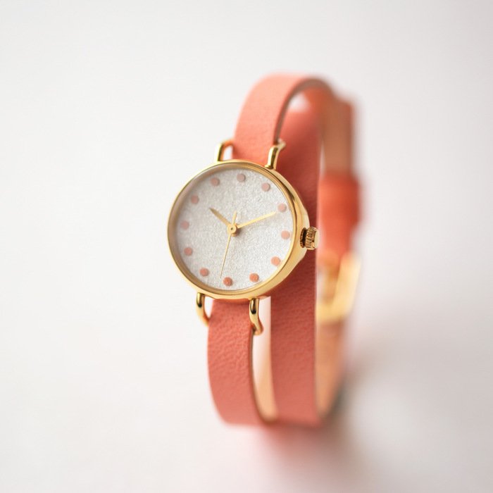 Elegant Coral Women's Wristwatch - Japanese Handcrafted Watch for Women | Perfect for Daily Wear, Office & Special Occasions