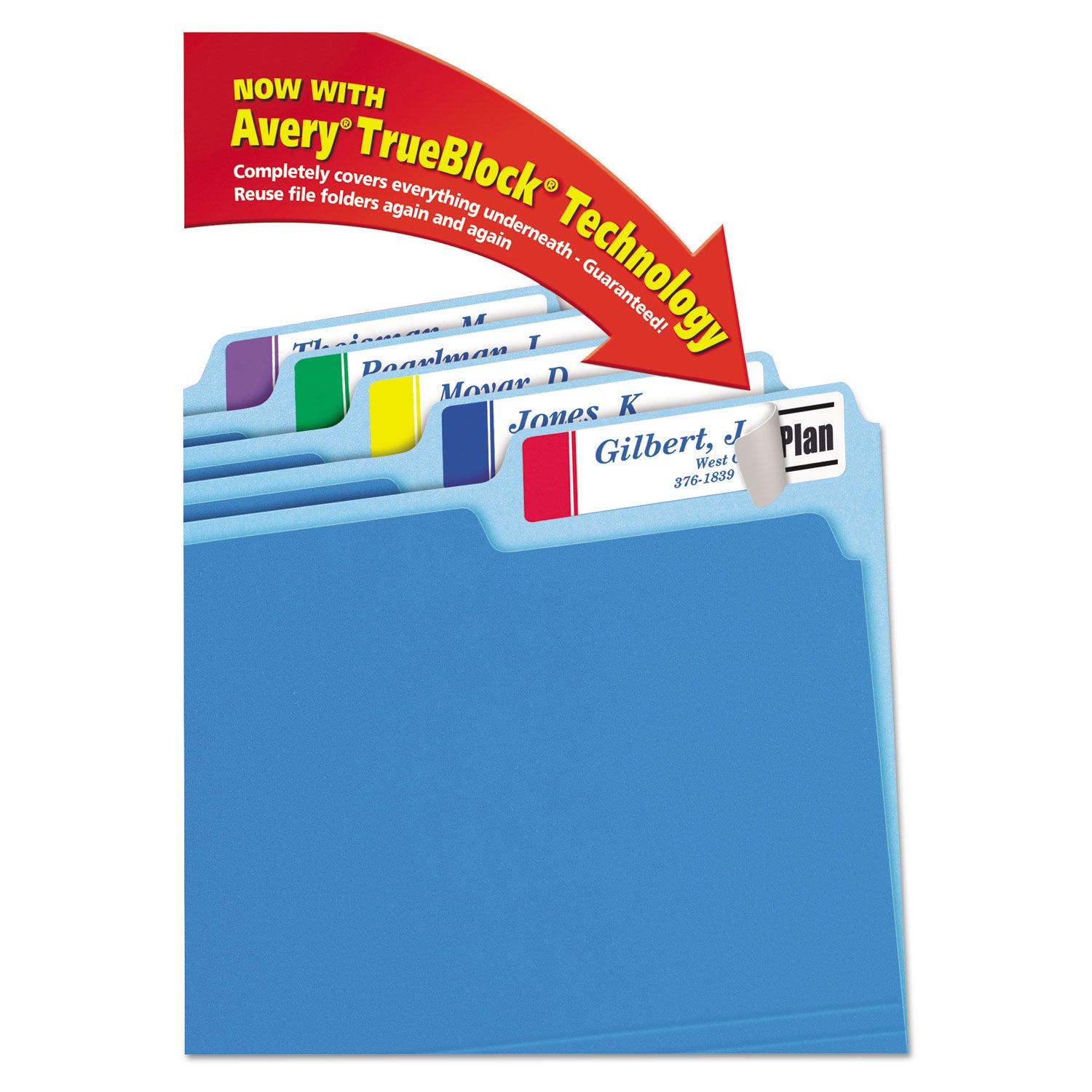 Avery® Extra Large Trueblock File Folder Labels - 0.94