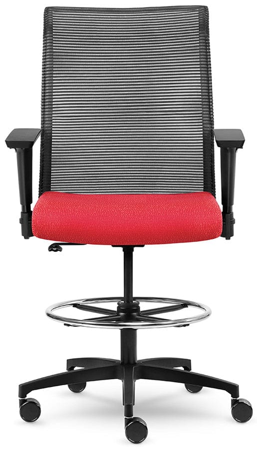 Allseating ZIP Mesh Back Drafting Chair [95019] - Ergonomic Office Chair for Architects, Designers & Engineers - Perfect for Home Office & Professional Workspaces