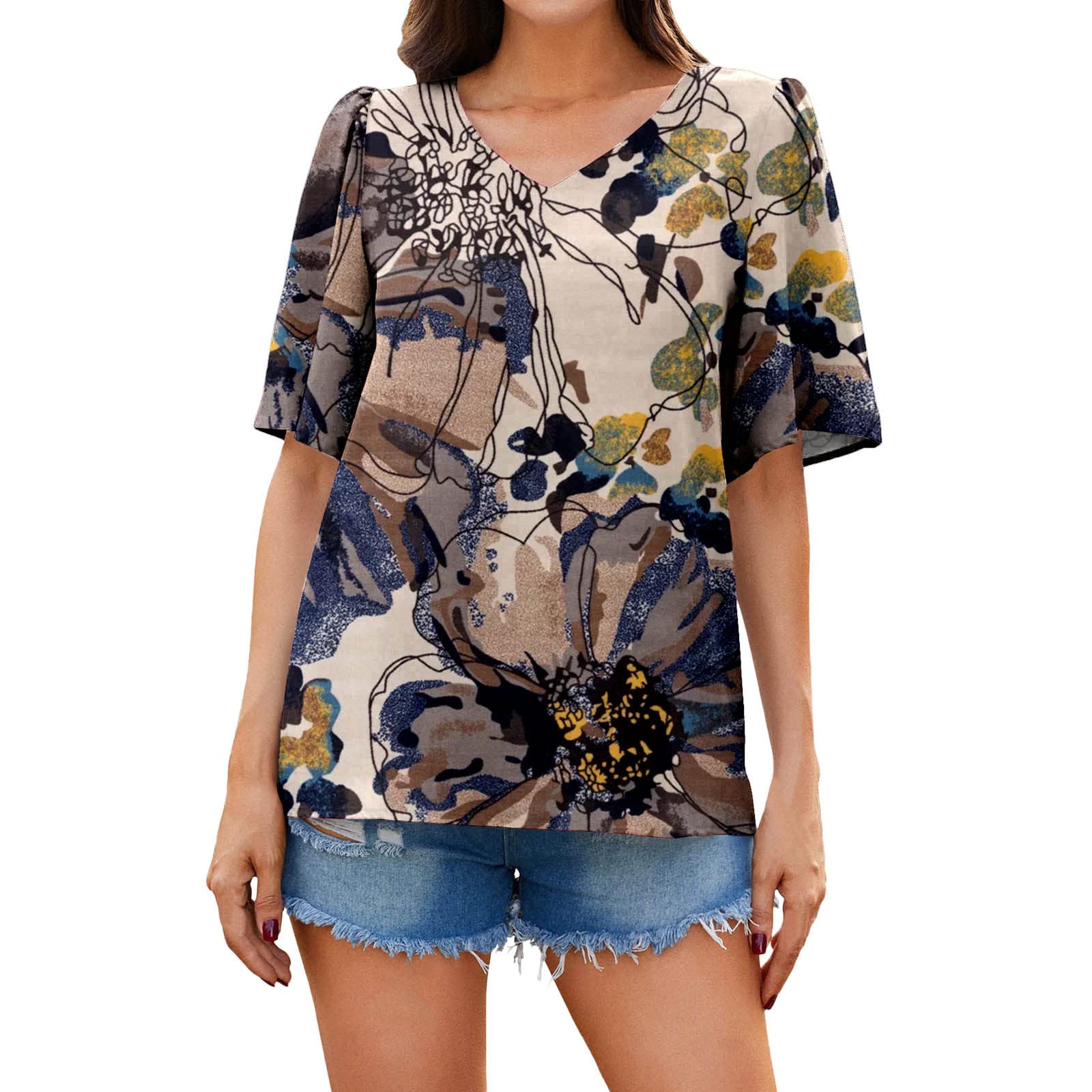 Women's Summer Tops & Workout Shirts - Sexy Casual Blouses & Loose T-Shirts for Women | Perfect for Gym, Office & Weekend Outings