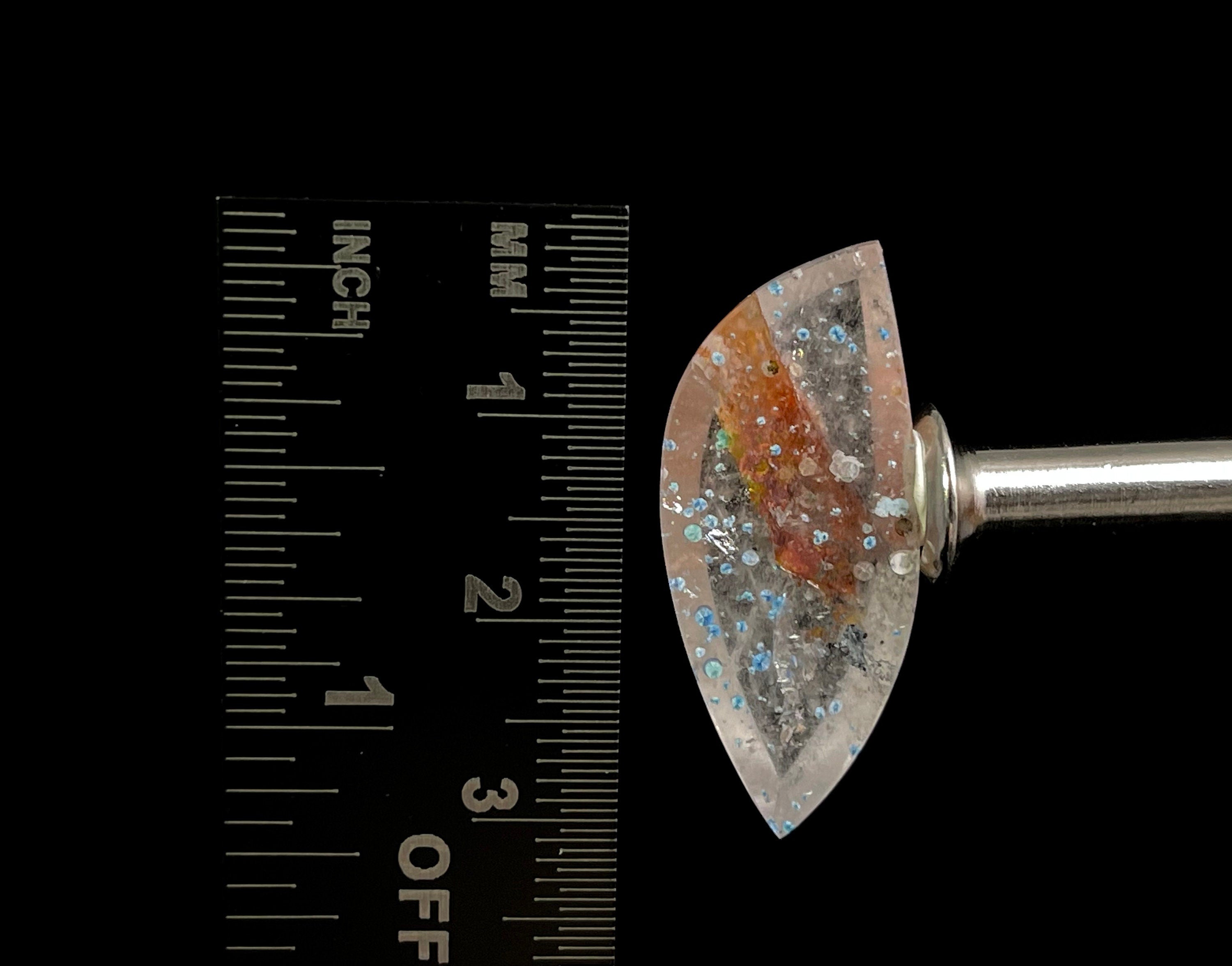 GILALITE Crystal Cabochon | Medusa Paraiba Quartz Gemstone | Marquise Cut Stone for Jewelry Making (Item 50872) - Perfect for Pendants, Earrings & DIY Craft Projects