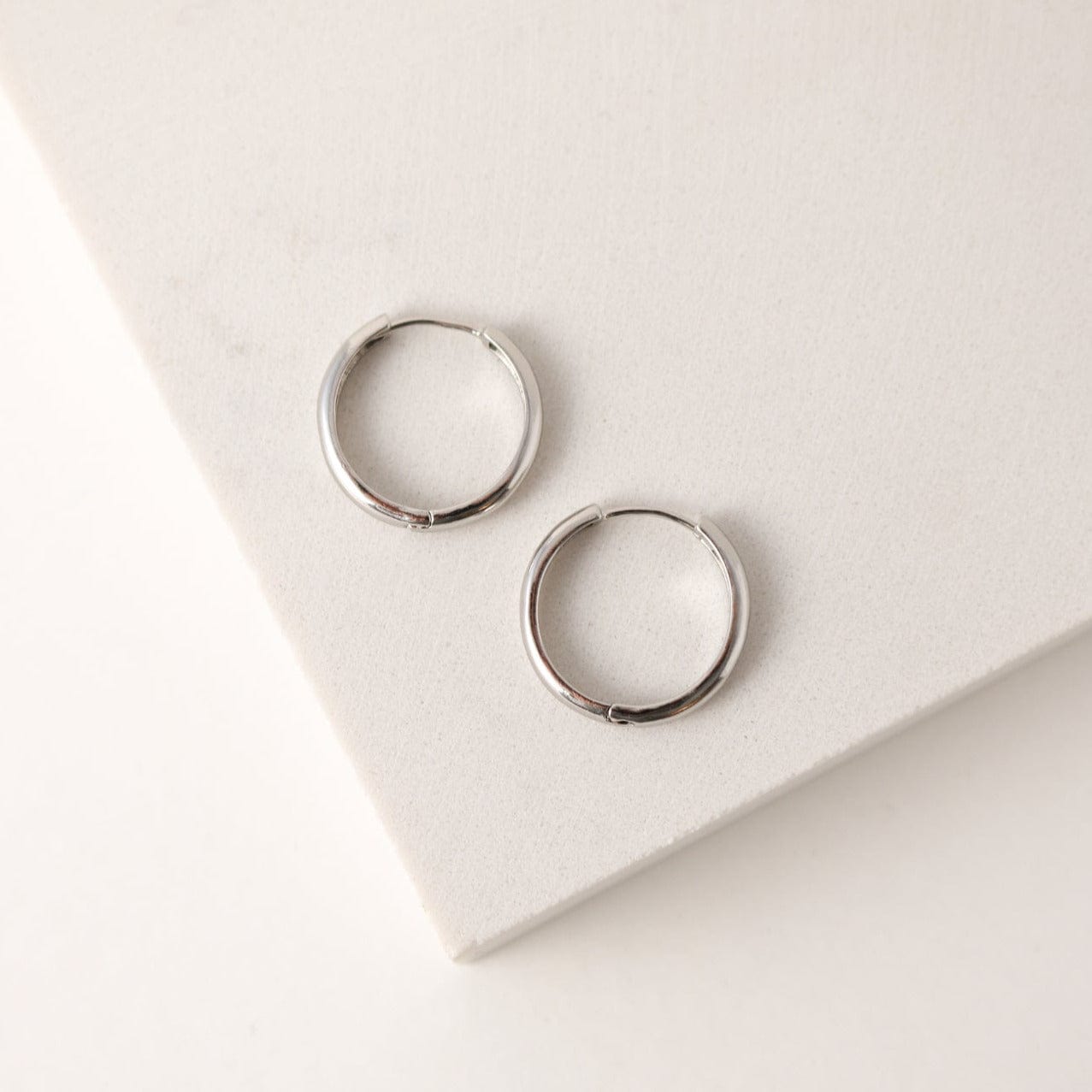 Bea Hoop Earrings for Women - 14K Gold Plated Stainless Steel Dangle Hoops - Trendy Fashion Jewelry for Everyday Wear, Parties & Special Occasions