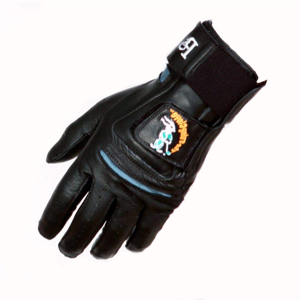 Best Black Left-Handed Golf Training Aid for Right-Handed Golfers - Original Patented Design - Improve Swing & Accuracy (Men's Sizes) - Perfect for Driving Range & Course Practice