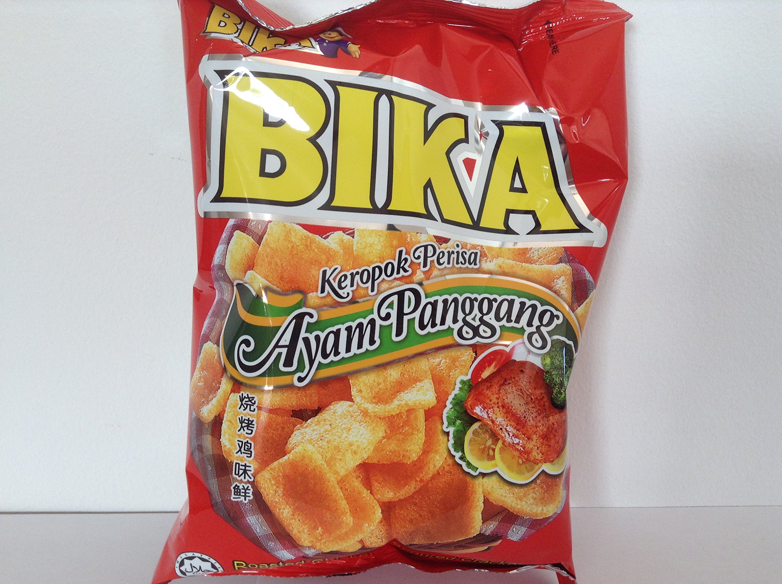 Bika Crackers Snacks - 6 Pack Roasted Chicken Flavor | Crunchy & Delicious Snack for Parties, Travel & Office Break