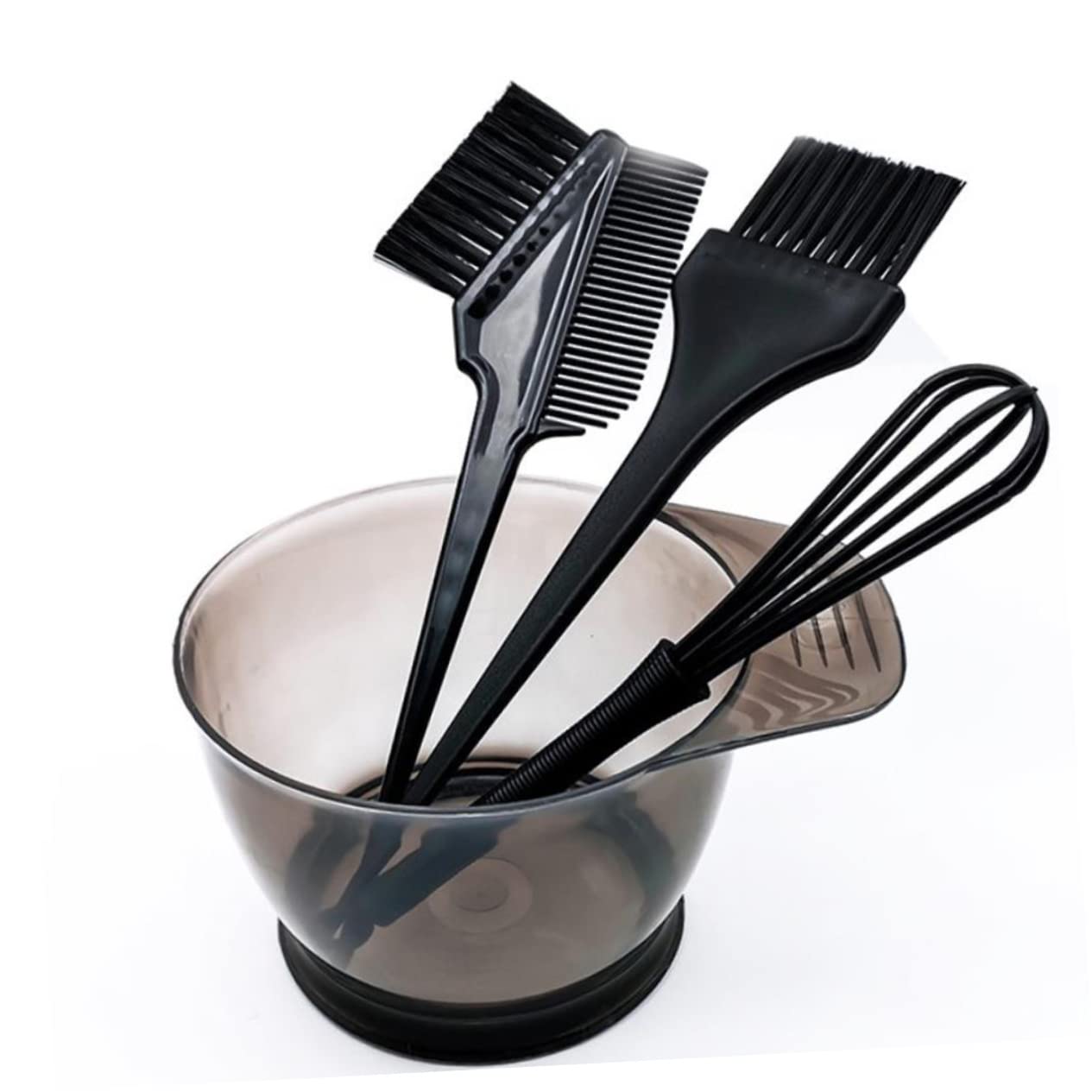 5Pcs Professional Hair Dye Kit - Complete DIY Hair Coloring Set with Tint Brush, Mixing Bowl, Combs & Clips | Salon-Quality at Home | Portable Hair Coloring Tools for Women & Men | Perfect for Touch-Ups, Highlights & Full Color Applications