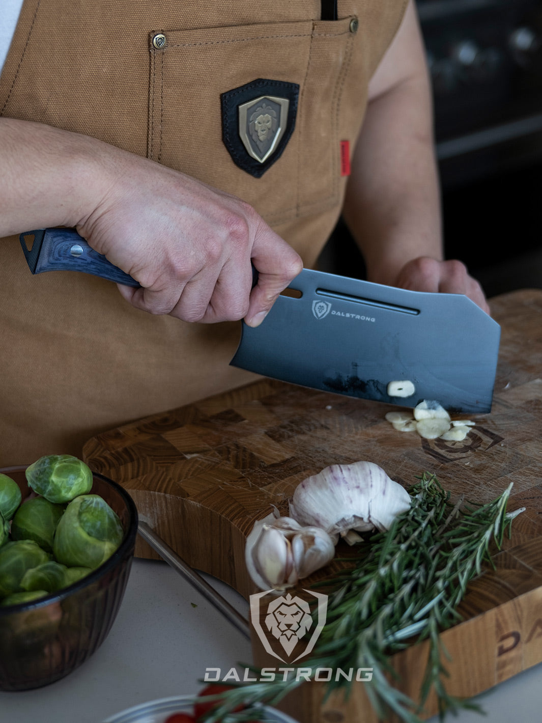 Delta Wolf Series 7-Inch Cleaver Knife by Dalstrong - Premium Kitchen Knife for Meat, Vegetables & Heavy-Duty Chopping - Perfect for Chefs & Home Cooks