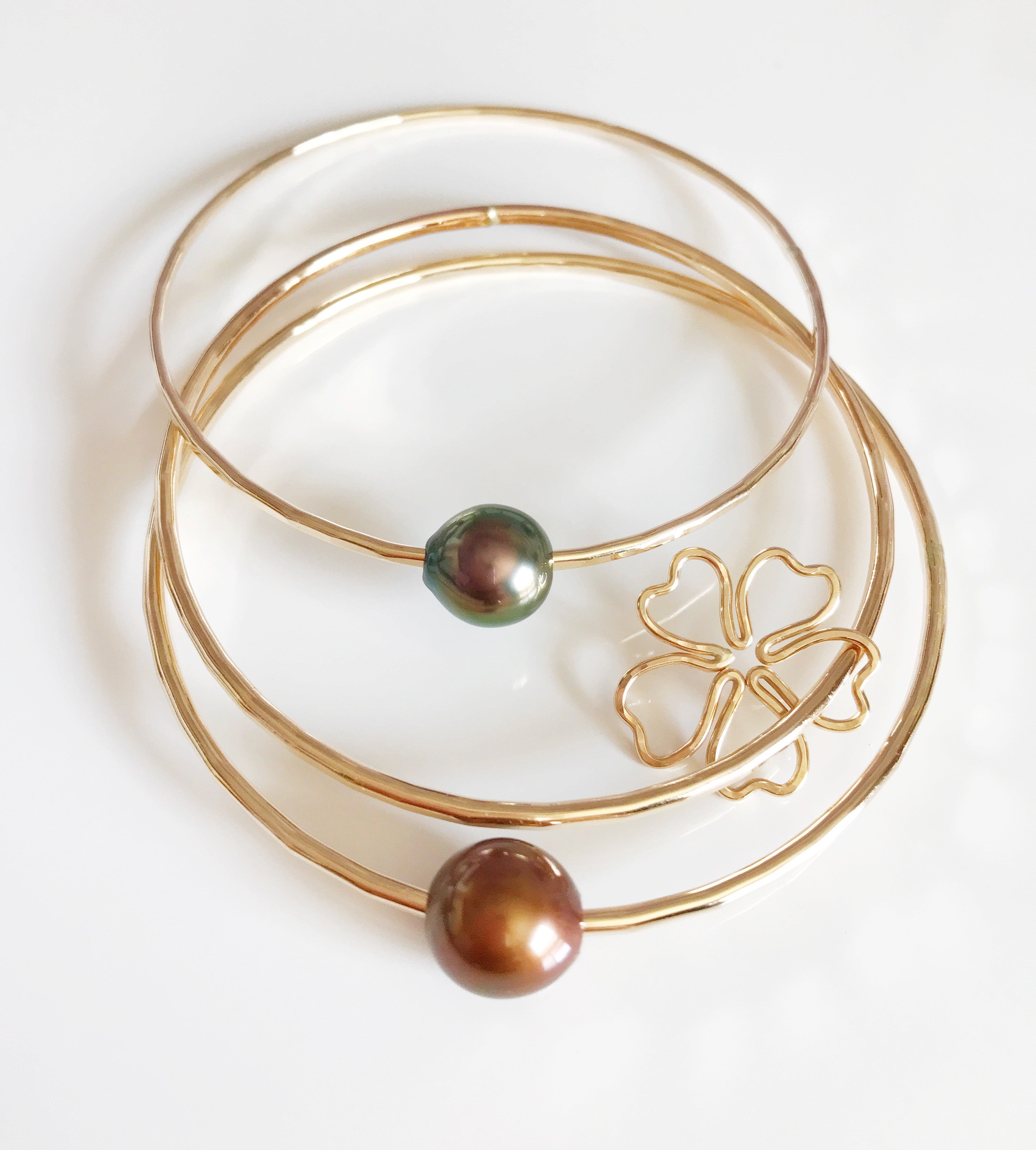 Cherry Blossom Bangle Bracelet (B327) - Elegant Floral Jewelry for Women, Perfect for Spring Weddings, Parties & Everyday Wear