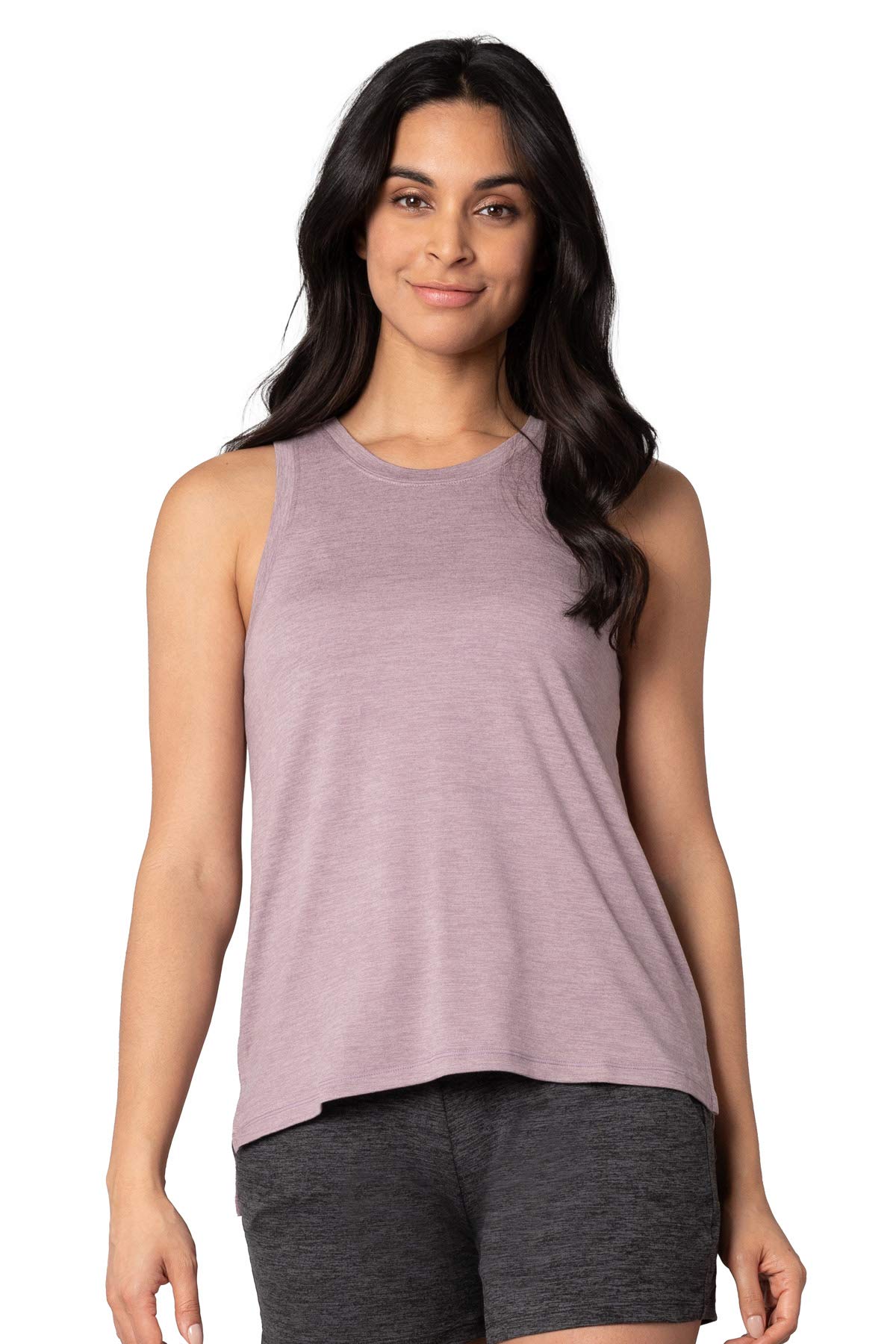 Pure & Simple Women’s Knit Crew Neck Tank Top - Soft Casual Basic Tee for Everyday Wear | Perfect for Layering, Workouts & Summer Outfits