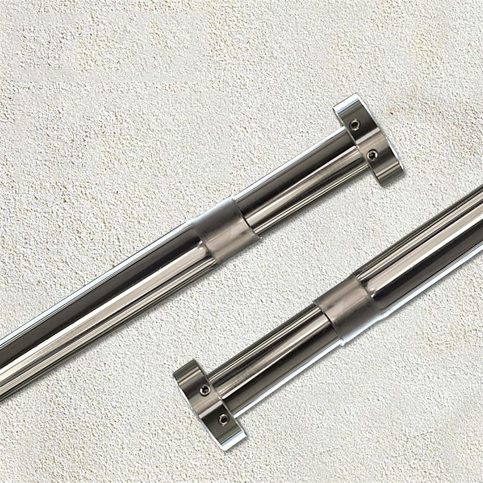 Stainless Steel Telescopic Shower Curtain Rod - No Drill Required Adjustable Tension Pole (160-310cm) for Bathroom & Shower - Perfect for Small Spaces & Rental Homes