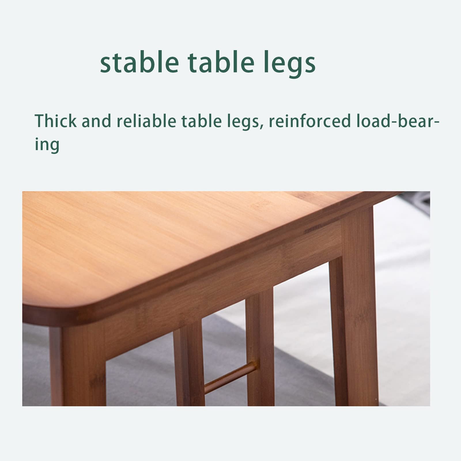 Japanese-Style Bamboo Coffee Table with Foldable Legs - 80x50x36cm Tatami Bed Tray for Breakfast, Working & Dining - Multi-Purpose Sofa Table for Small Spaces, Bedroom & Living Room (Wood Color)