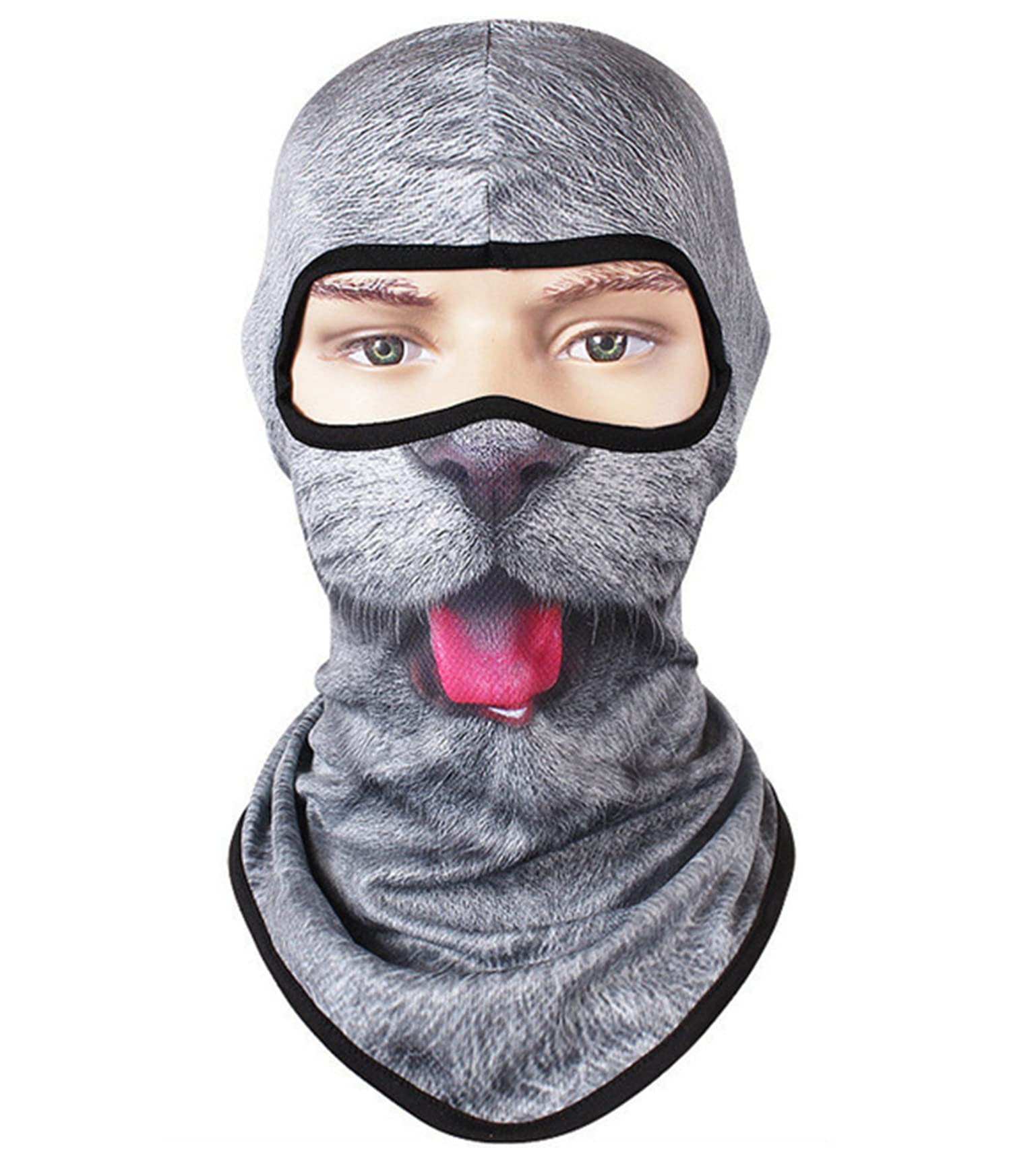 Yahoyaba Outdoor Sports Cycling Dust Mask & Animal Balaclava - Breathable Face Cover for Cycling, Skiing, Music Festivals, Raves, Halloween & Costume Parties - Perfect for Winter Sports, Outdoor Adventures & Themed Events